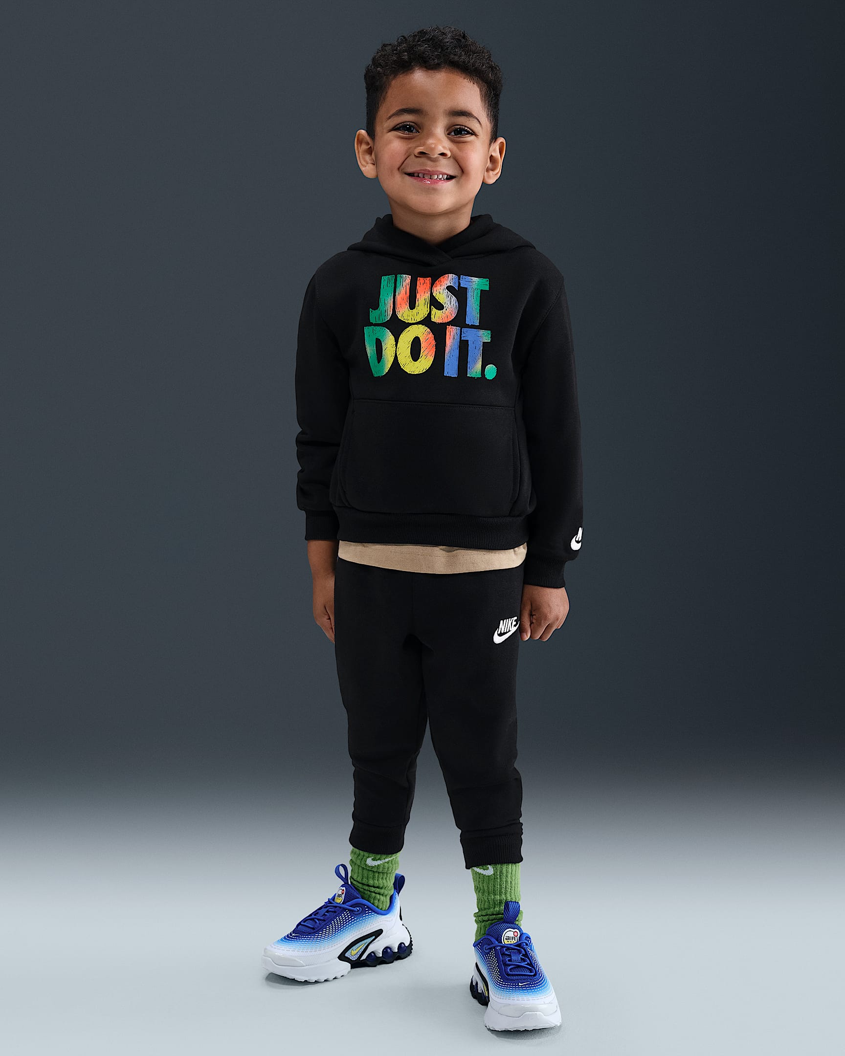 Nike Sportswear Toddler Reveal 2-Piece Pullover Hoodie Set - Black