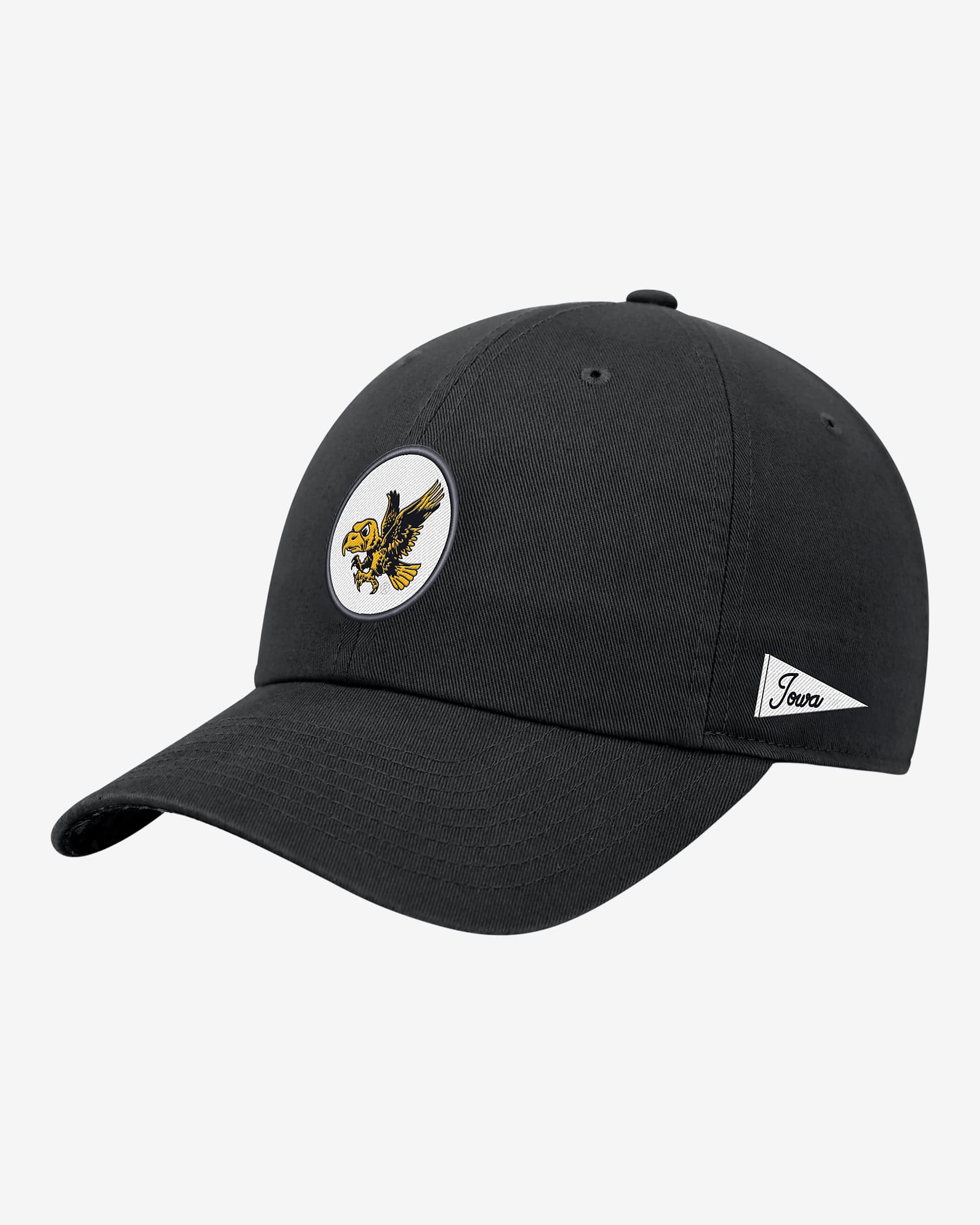 Iowa Logo Nike College Adjustable Cap - Black