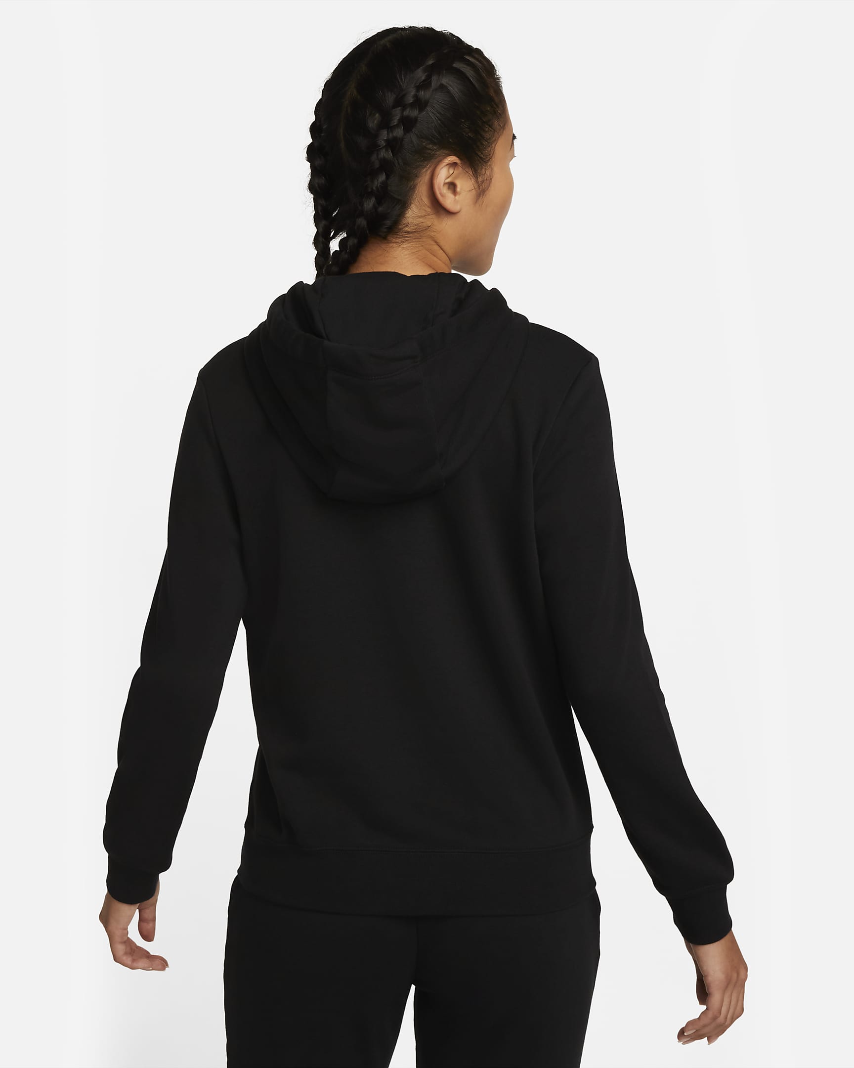 Nike Sportswear Club Fleece Women's Full-Zip Hoodie - Black/White