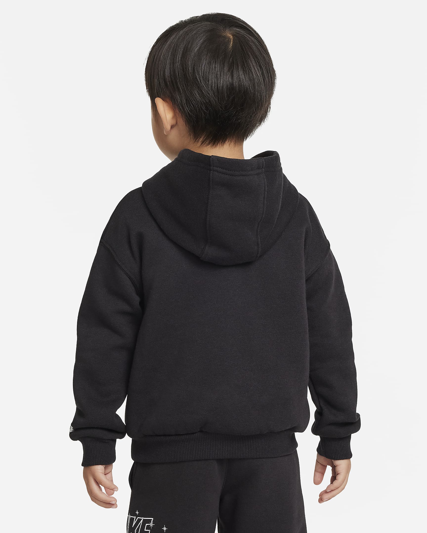 Nike Sportswear Shine Fleece Pullover Hoodie Toddler Hoodie - Black