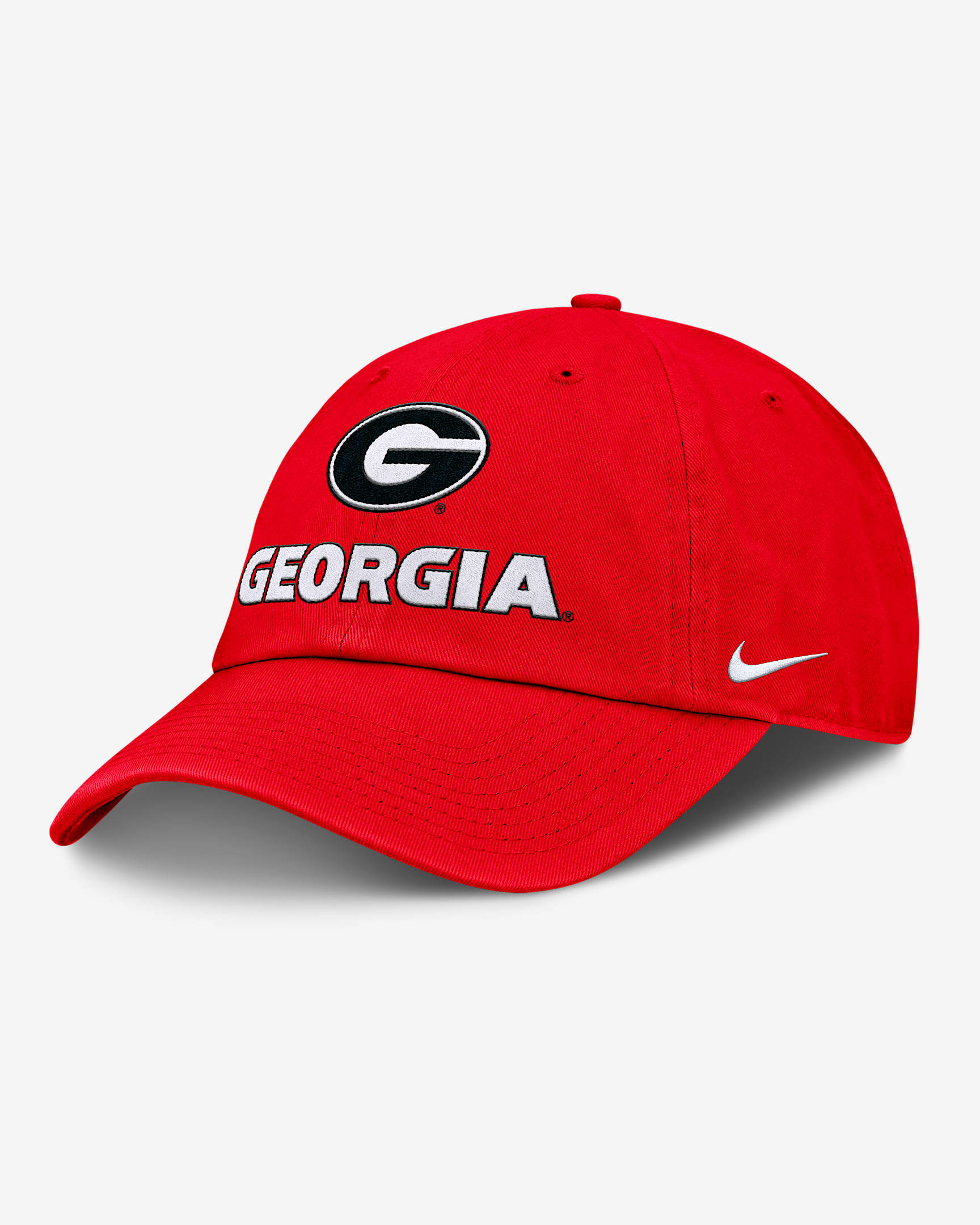 Georgia Sideline Club Gameday Men's Nike College Adjustable Hat - Red