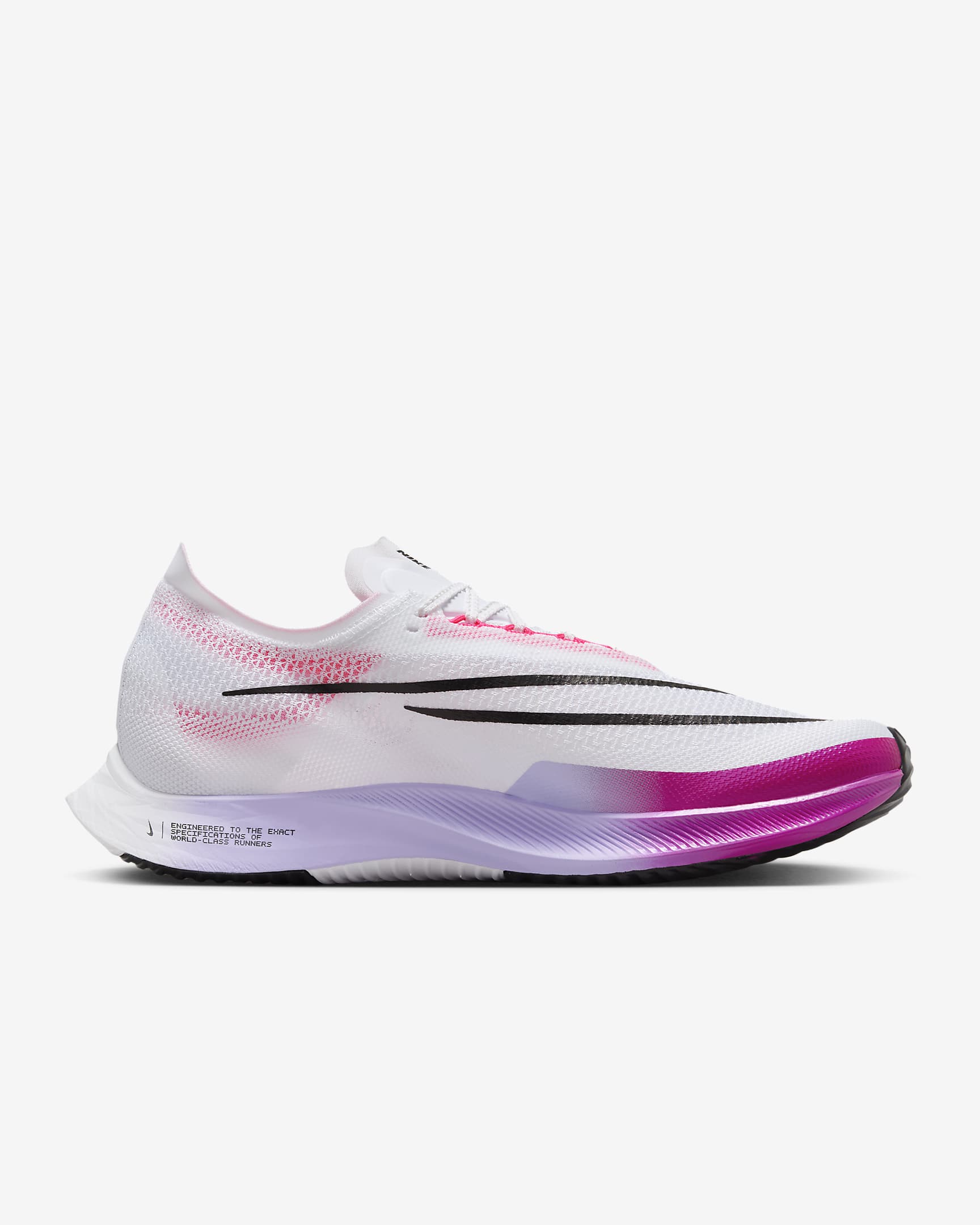 Nike Streakfly Road Racing Shoes - White/Vivid Grape/Purple Agate/Black