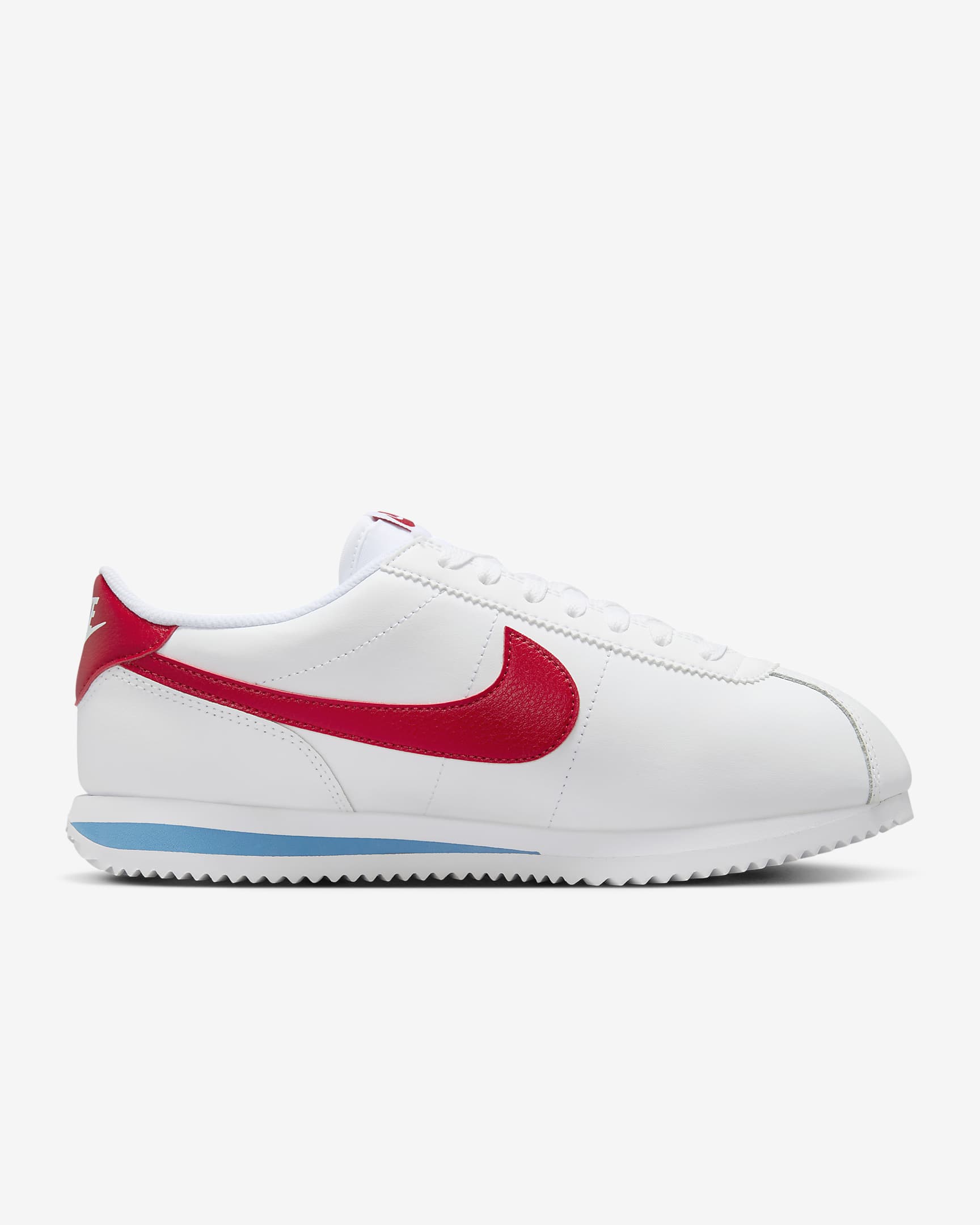 Nike Cortez Leather Women's Shoes - White/Varsity Blue/Varsity Red