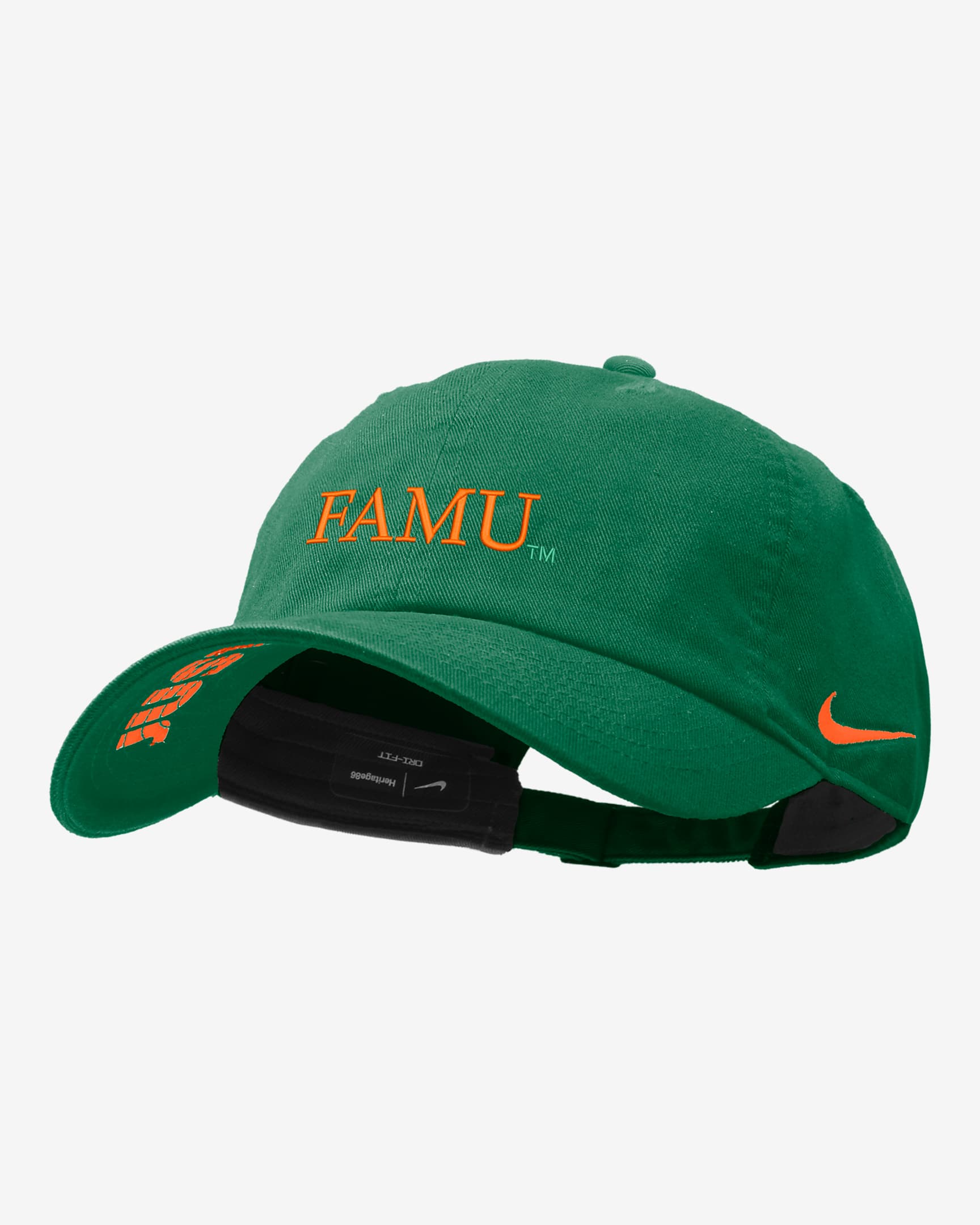 FAMU Nike College Adjustable Cap - Pine Green