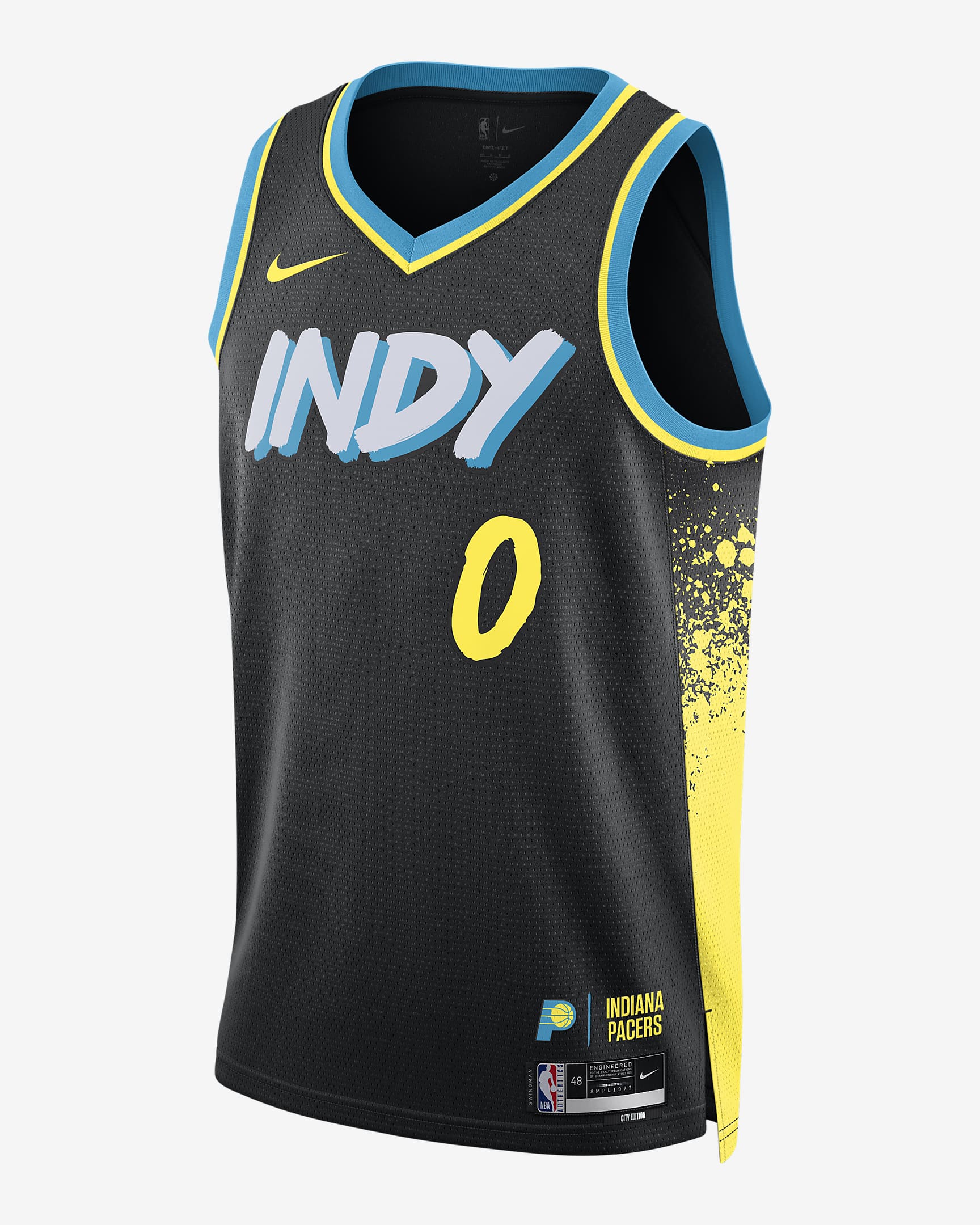 ウェア Pacers Haliburtonl GameJersey XXL Tyrese Haliburton Indiana Pacers 2024-2025 Game Worn City