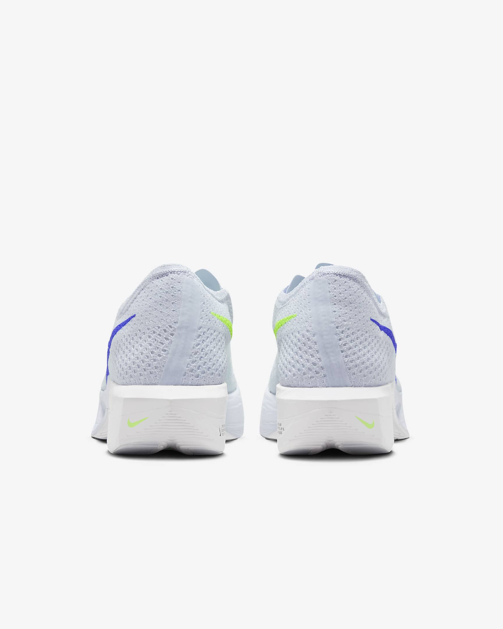 Nike Vaporfly 3 Men's Road Racing Shoes - Football Grey/Green Strike/Light Armoury Blue/Racer Blue