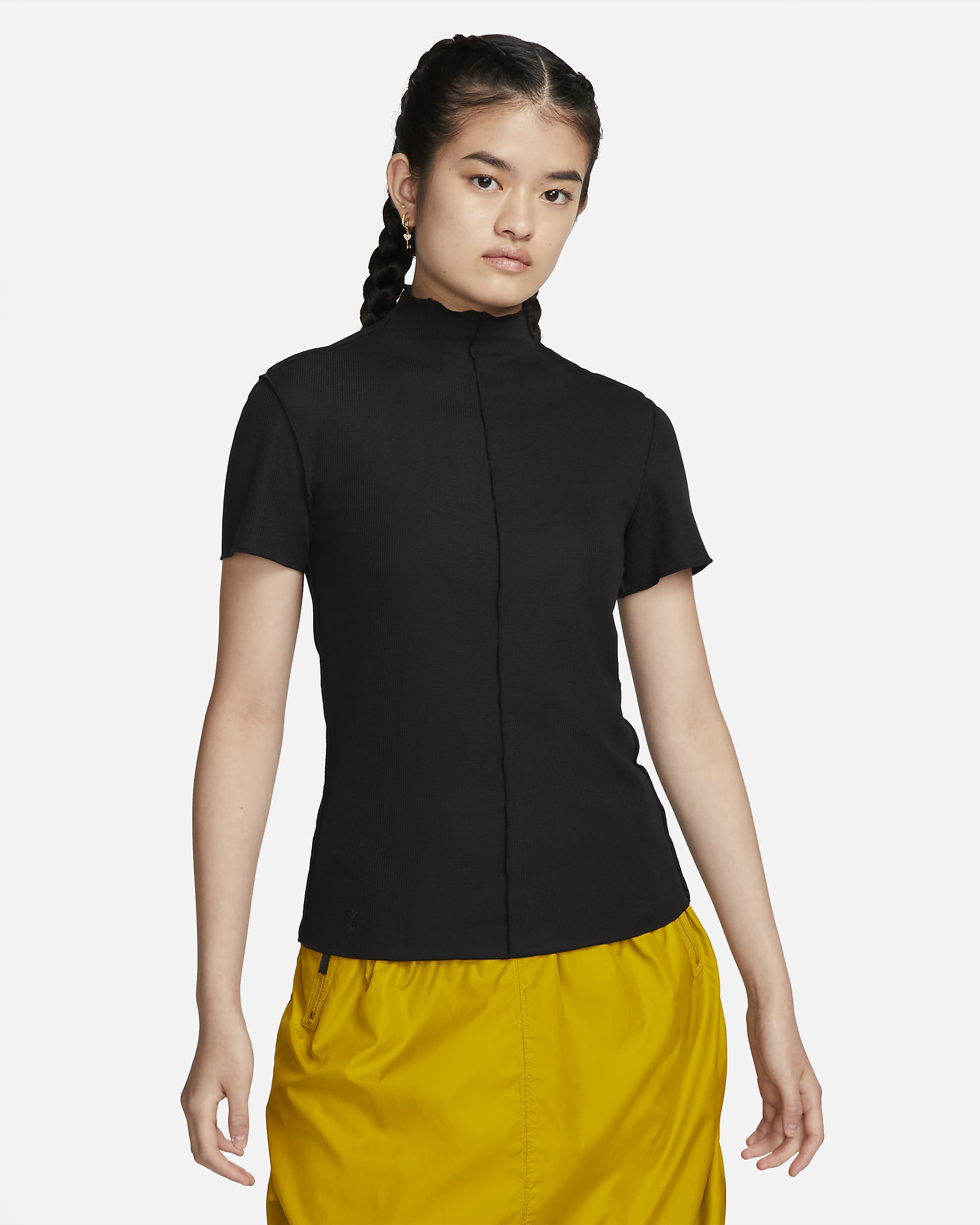 ナイキ スポーツウェア テック パック Dri-FIT ADV ウィメンズ ショートスリーブ トップ - ブラック/ブラック