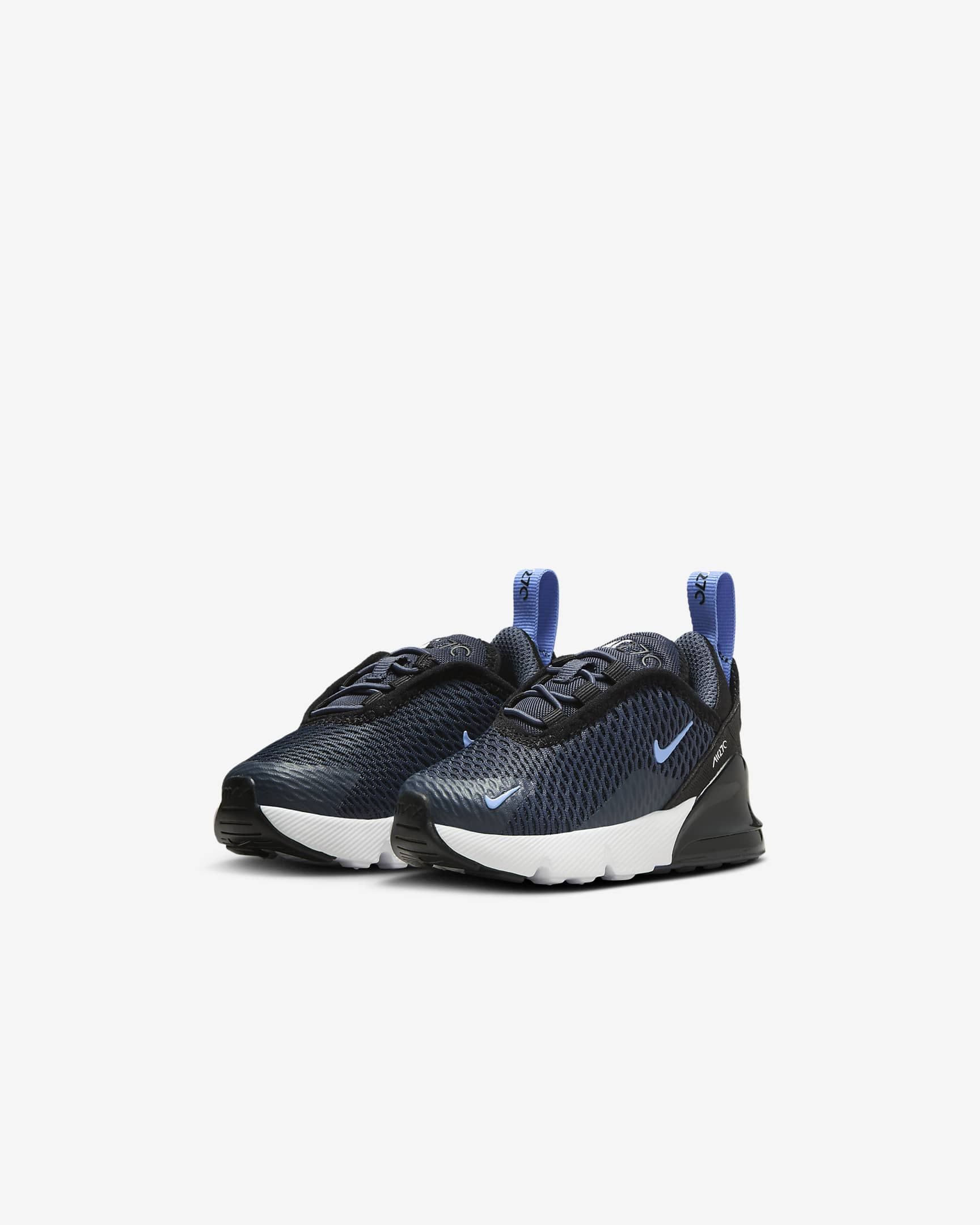 Nike Air Max 270 Schuh für Babys und Kleinkinder - Thunder Blue/Schwarz/Weiß/Royal Pulse