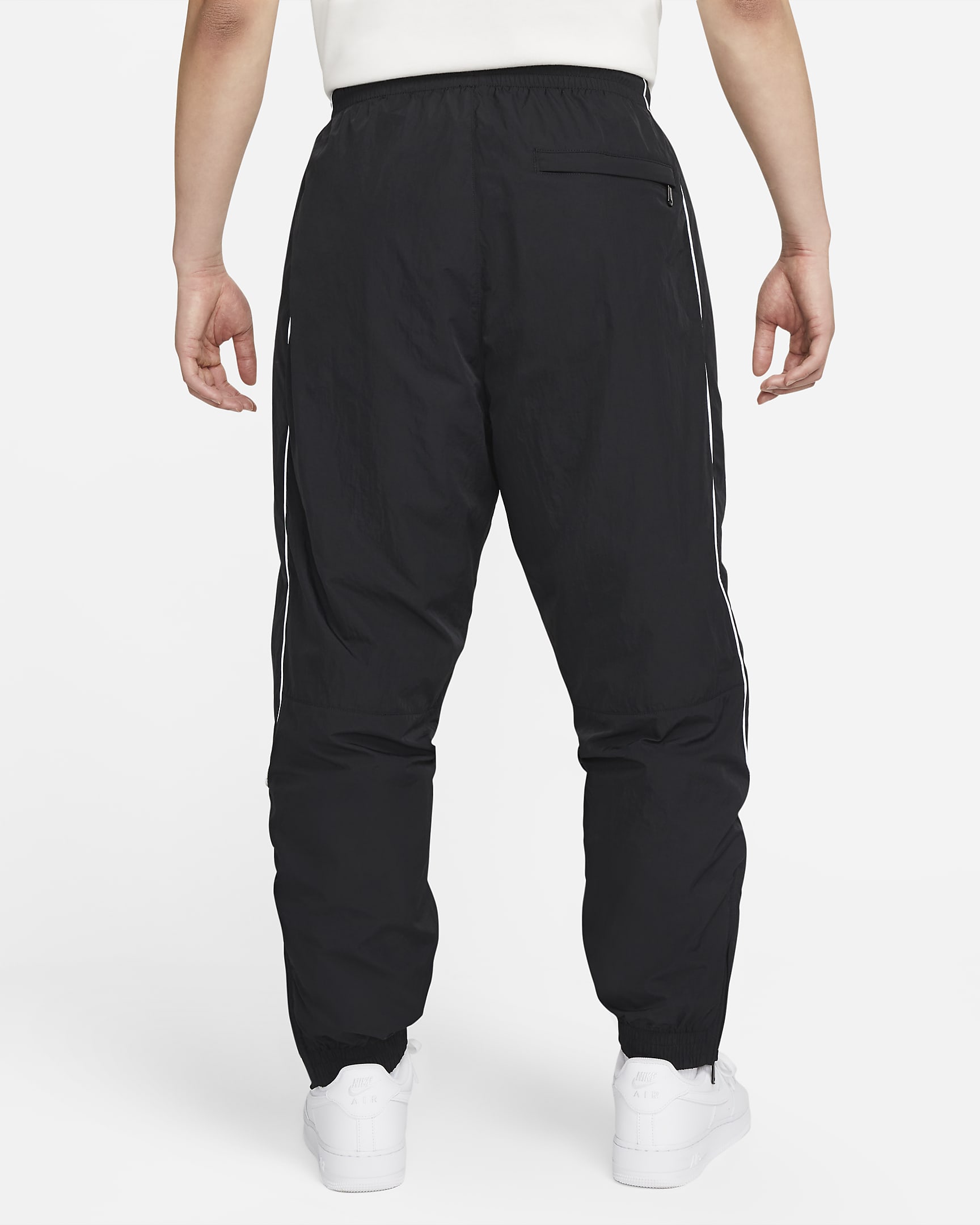 Nike Solo Swoosh Men's Tracksuit Bottoms - Black/White