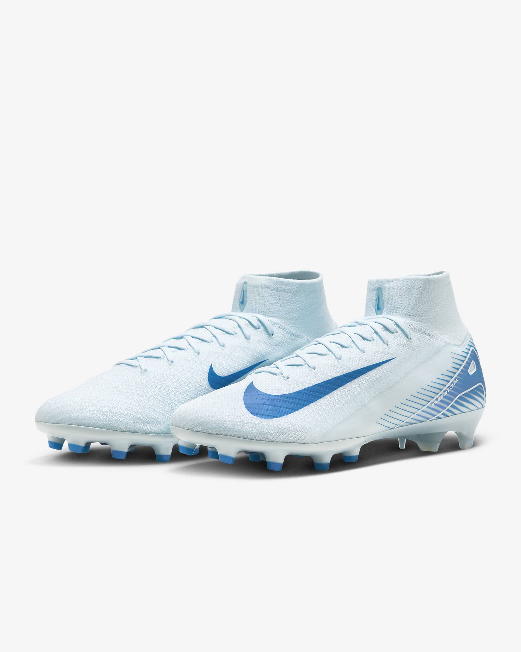 Nike Mercurial Superfly 10 Elite AG-Pro magas szárú, stoplis futballcipő - Glacier Blue/Blue Orbit