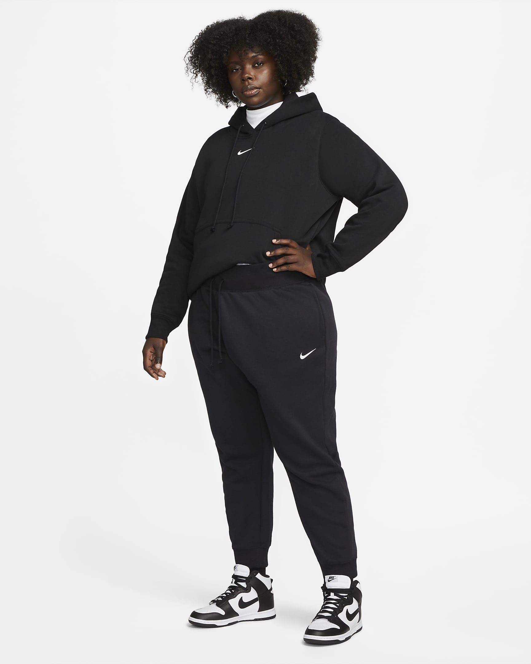 Nike Sportswear Phoenix Fleece Women's High-Waisted Joggers (Plus Size ...