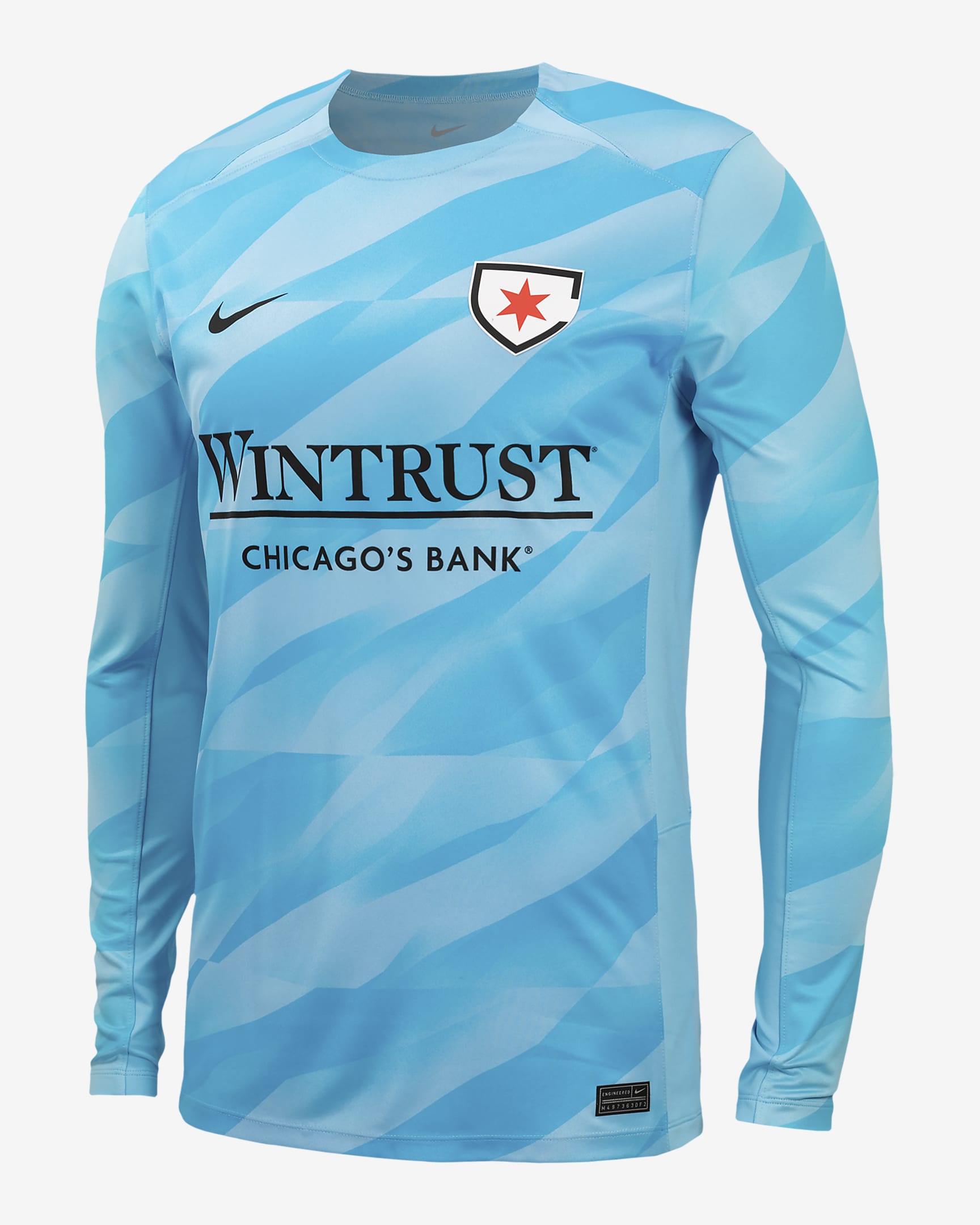 Chicago Red Stars 2024 Goalkeeper Nike NWSL Long-Sleeve Replica Jersey - Blue Chill/Baltic Blue