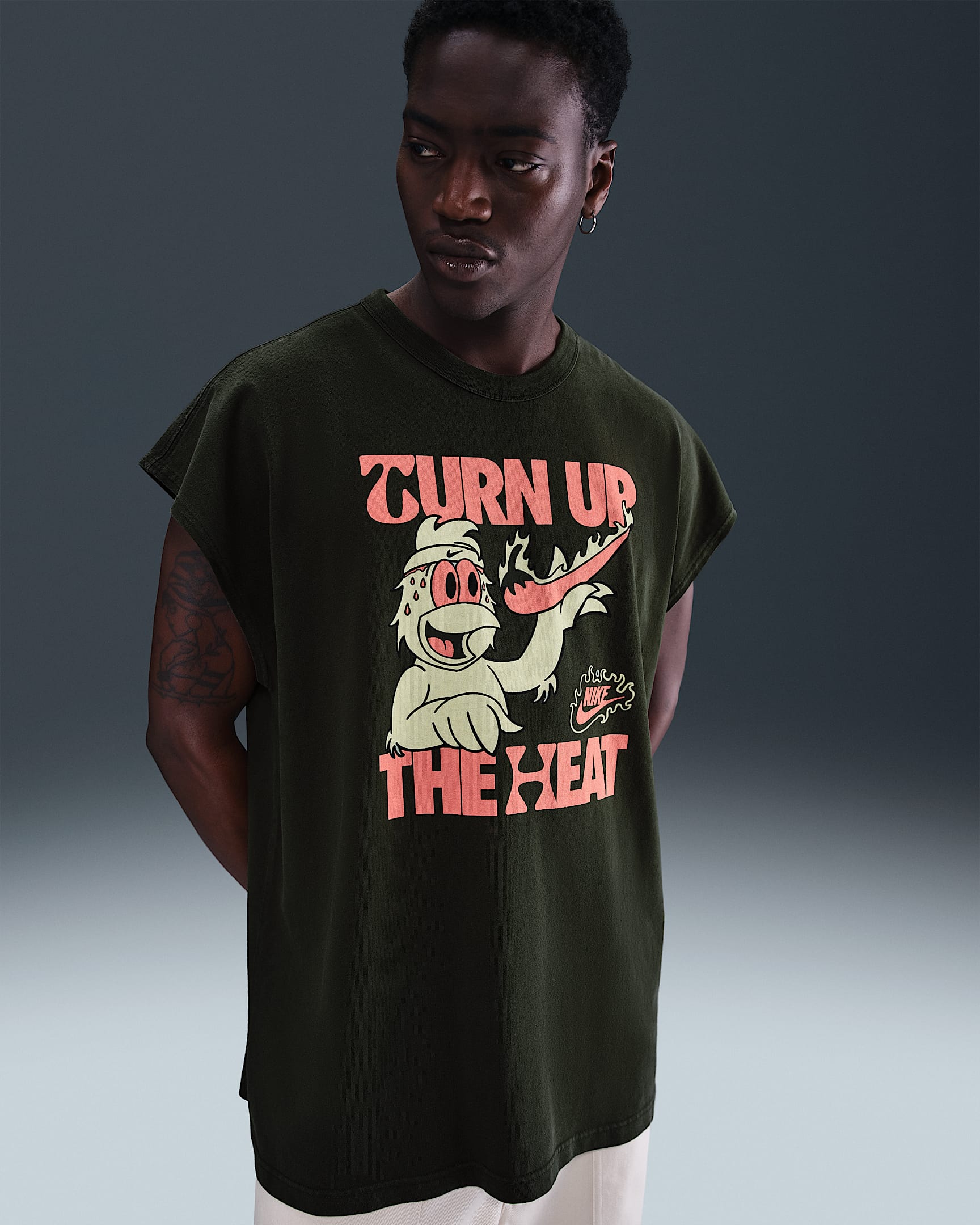 Nike Sportswear Sole Food Sleeveless T-Shirt - Sequoia