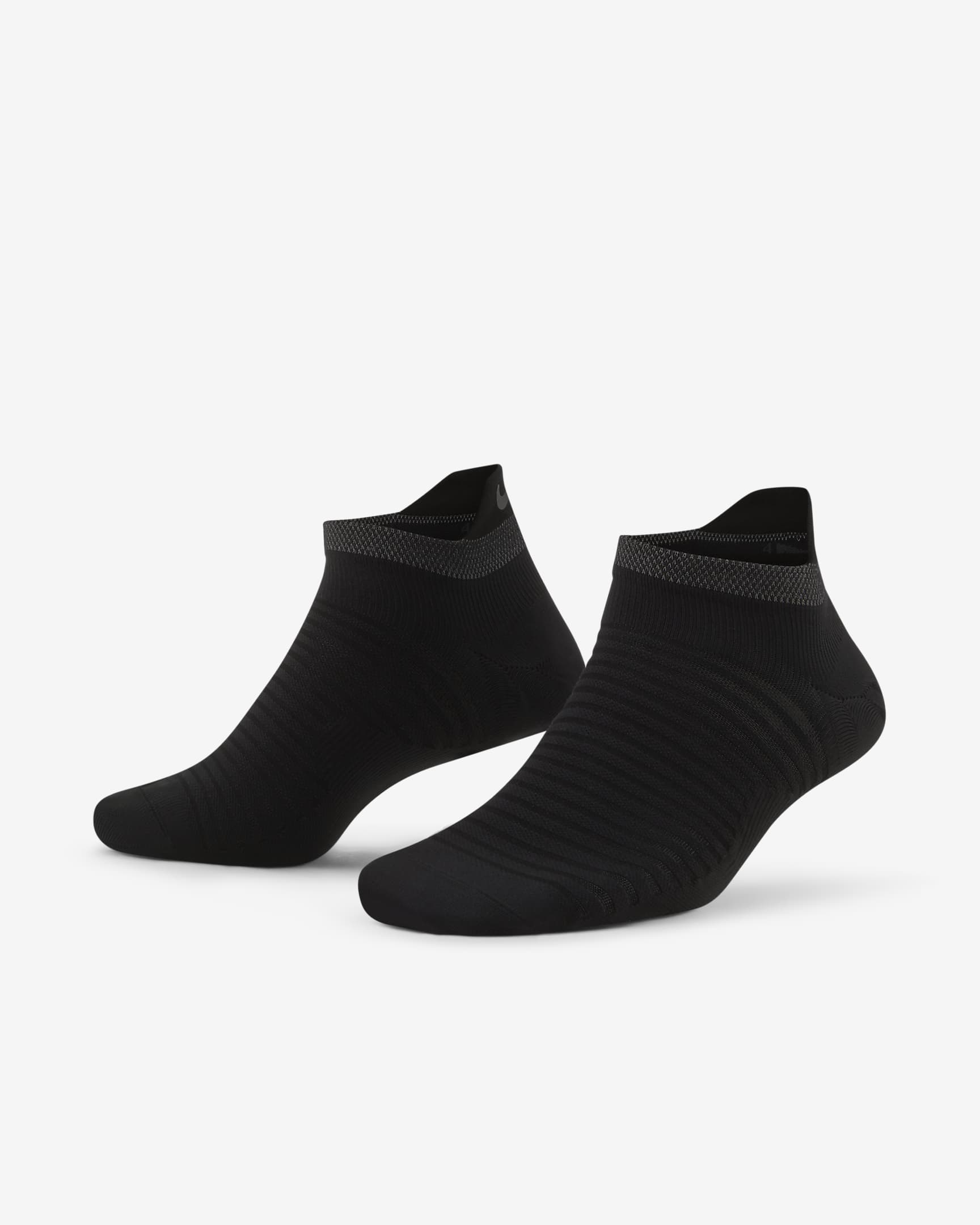 Nike Spark Lightweight No-Show Laufsocken - Schwarz/Reflect Silver