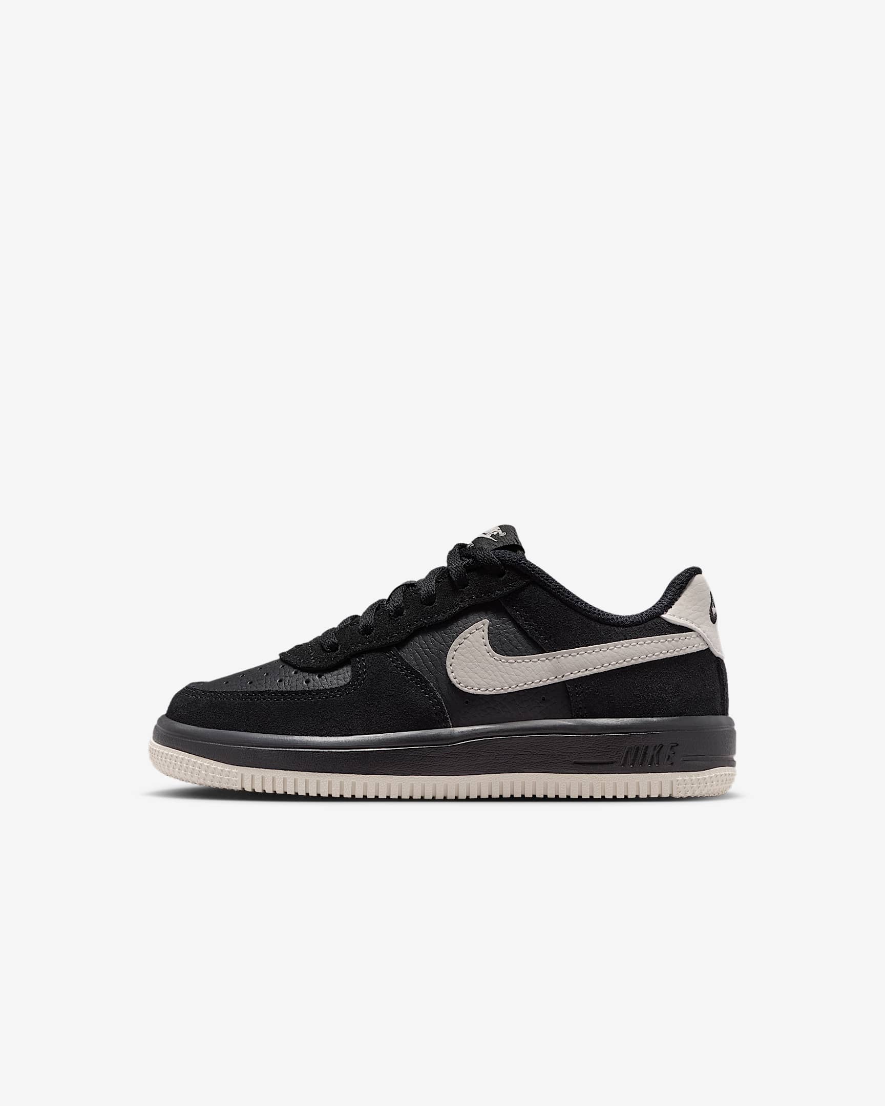 Nike Force 1 Low LV8 2 Younger Kids' Shoes - Black/Light Bone