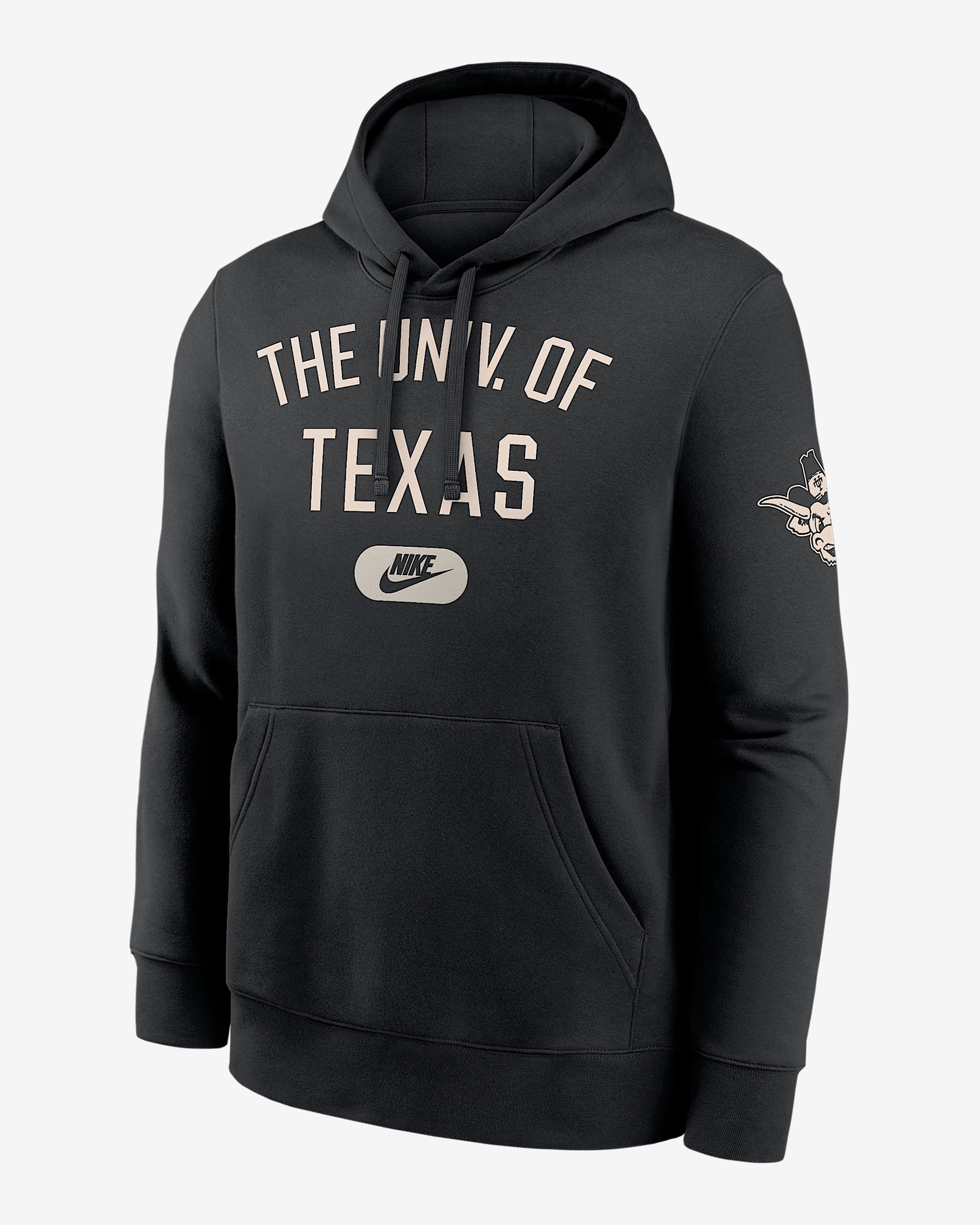 Texas Club Men's Nike College Pullover Hoodie - Black