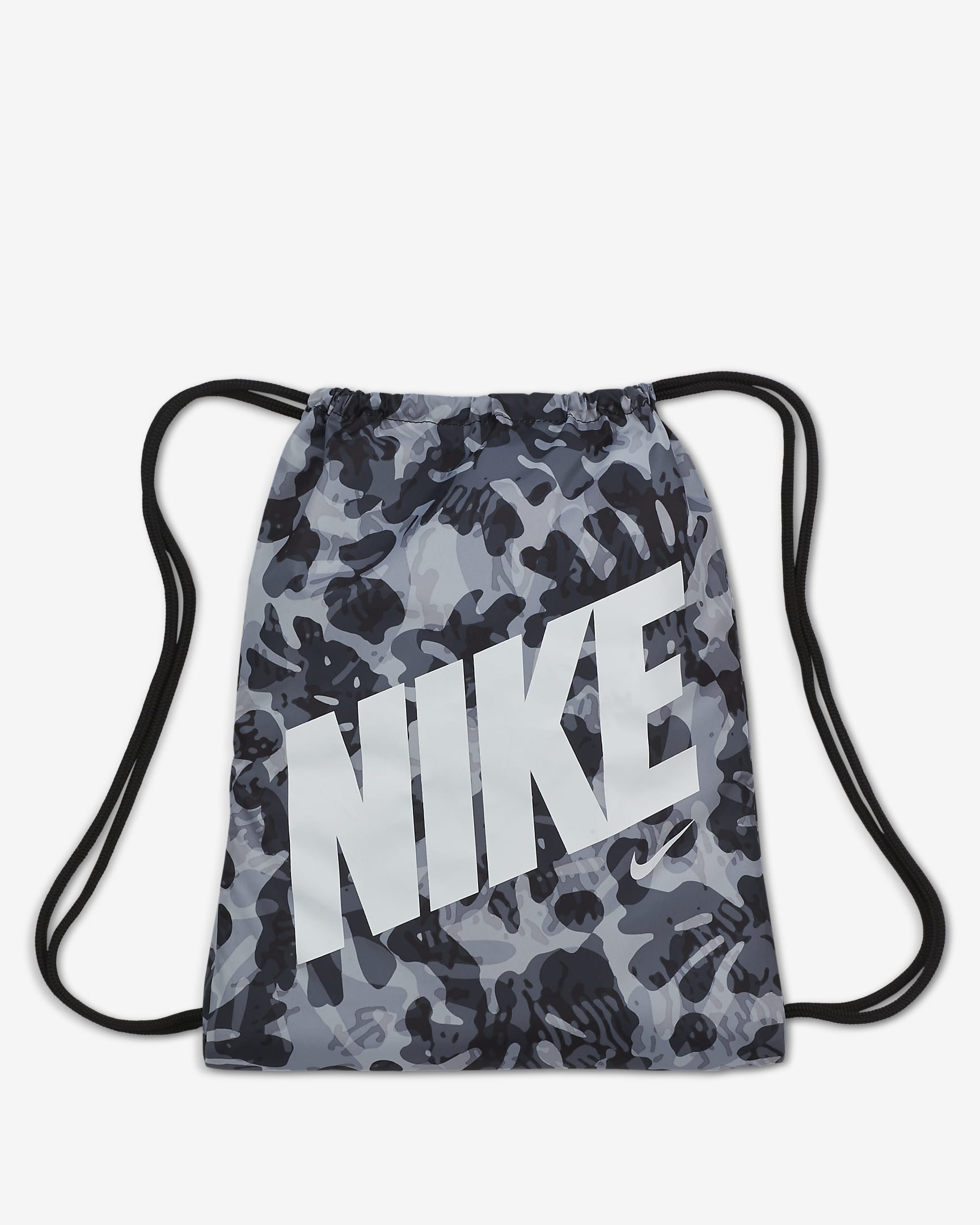 Nike Kids' Printed Gym Sack - Black/Black/White