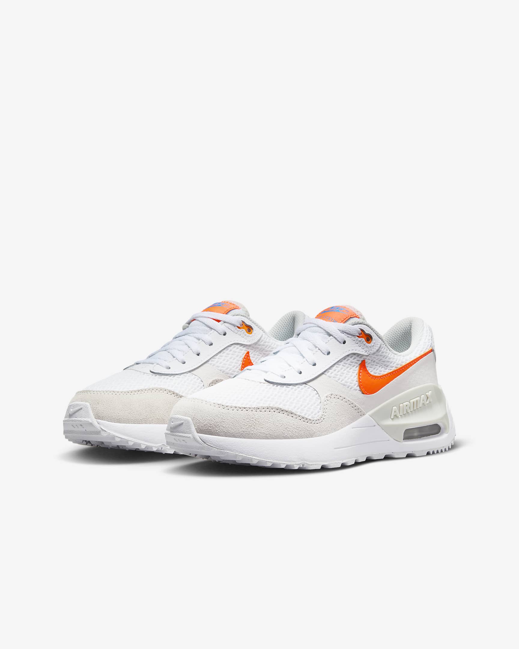 Nike Air Max SYSTM Older Kids' Shoes - White/Phantom/Photon Dust/Total Orange