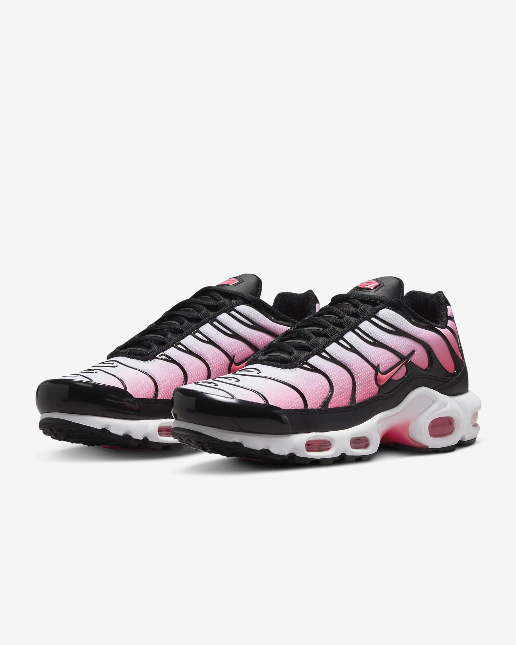 Calzado para mujer Nike Air Max Plus - Negro/Blanco/Ponche cálido