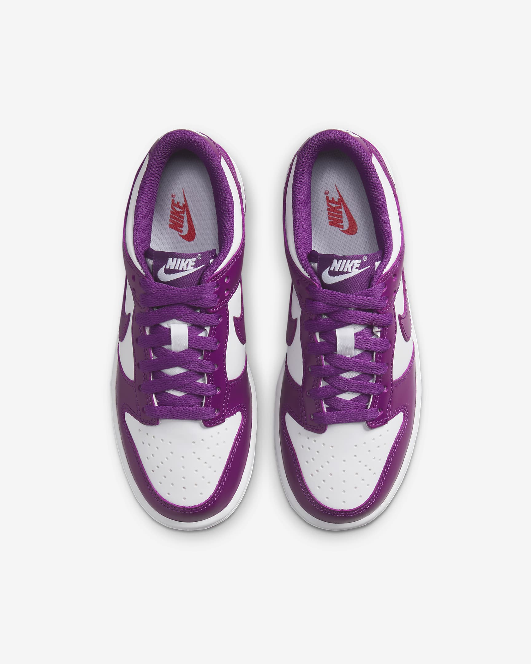 Παπούτσια Nike Dunk Low για μεγάλα παιδιά - Λευκό/Λευκό/Viotech