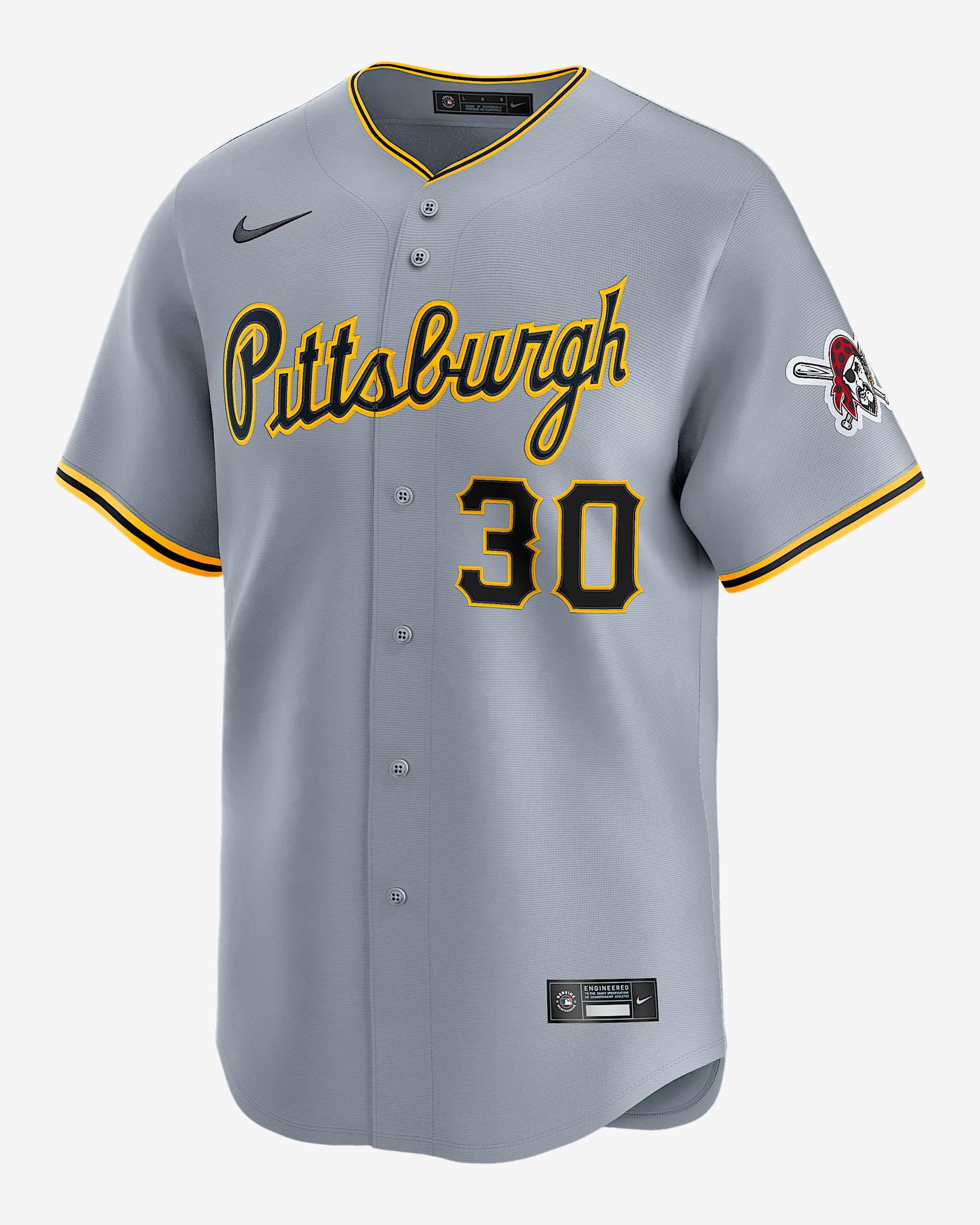 Paul Skenes Pittsburgh Pirates Men's Nike Dri-FIT ADV MLB Limited Jersey - Grey