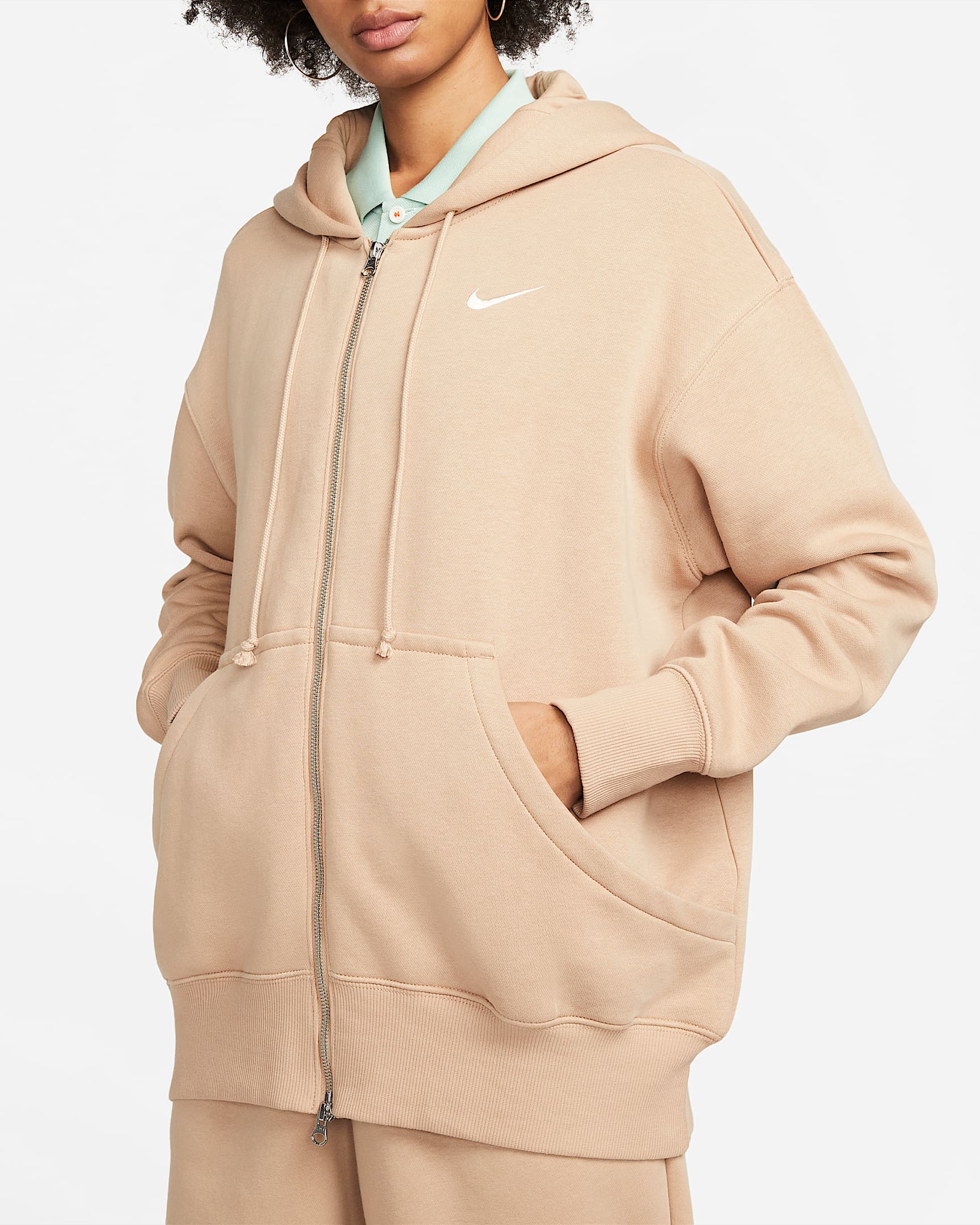 Nike Sportswear Phoenix Fleece Women's Oversized FullZip Hoodie. Nike LU