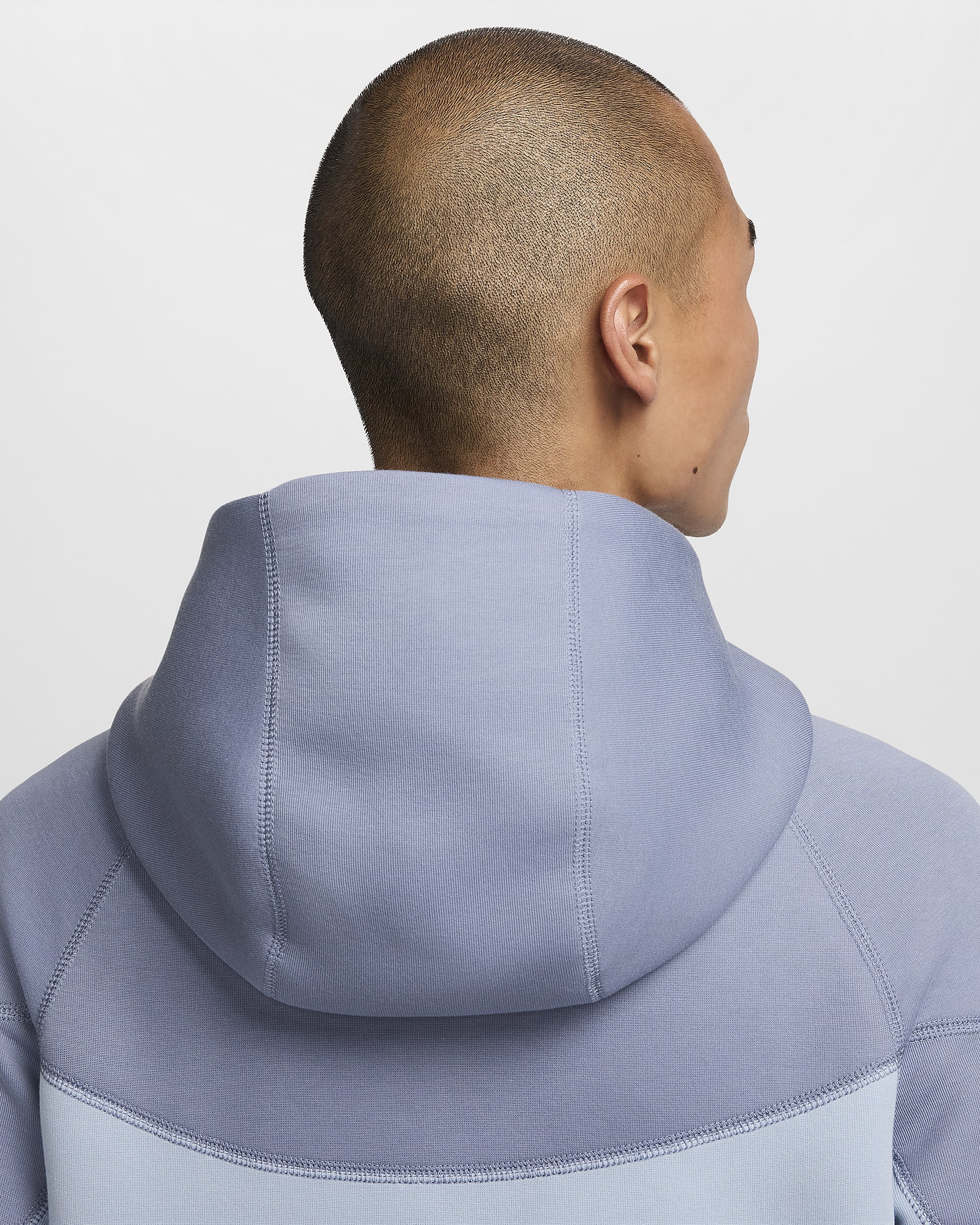 Nike Sportswear Tech Fleece Windrunner 男款全長式拉鍊連帽上衣 - Light Armory Blue/Ashen Slate/白色