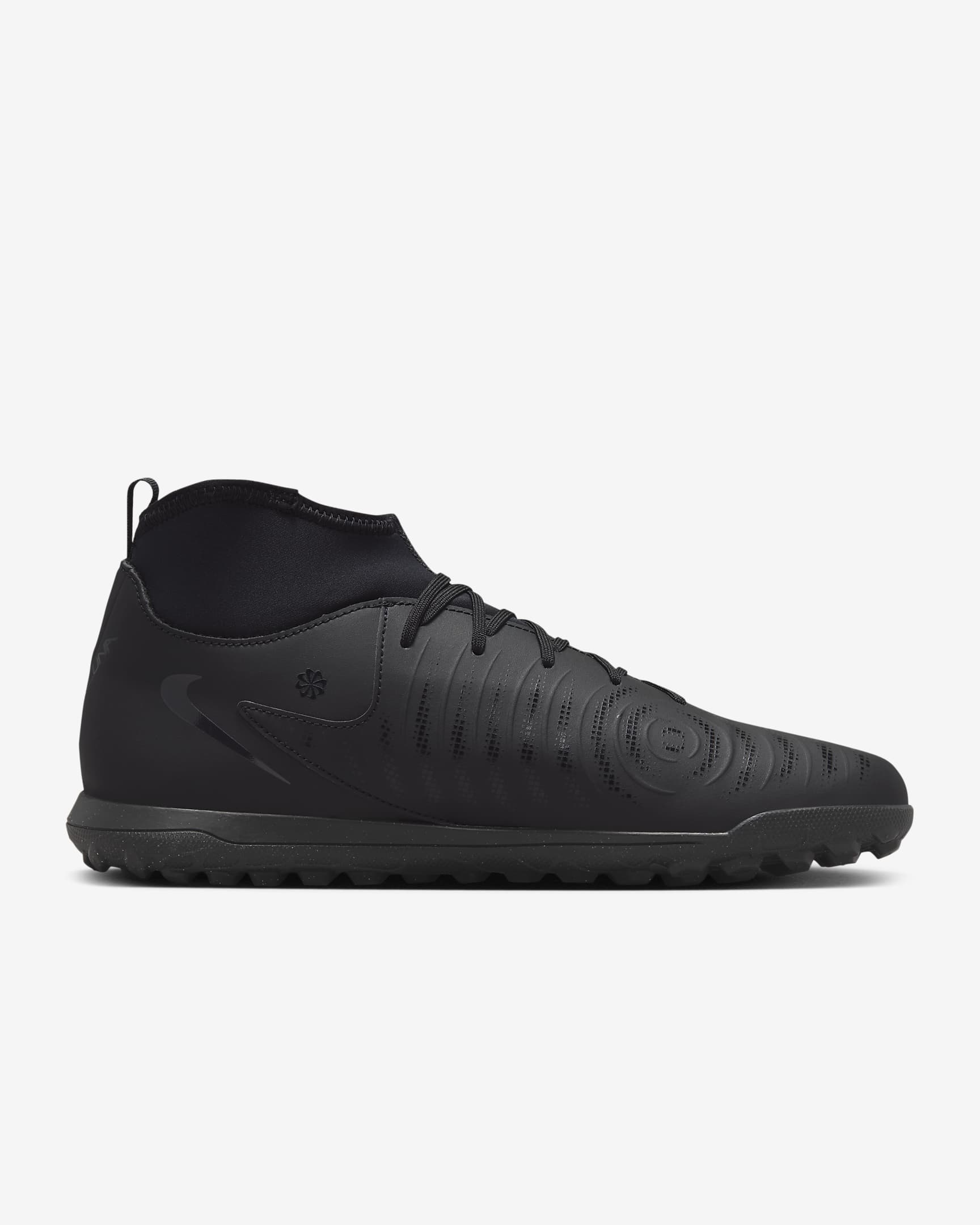 Nike Phantom Luna 2 Club TF High-Top Football Shoes - Black/Deep Jungle/Black