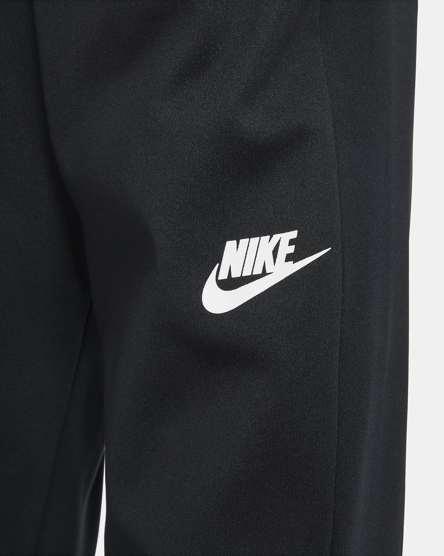 Conjunto de entrenamiento para niños talla grande Nike Sportswear - Negro/Negro/Blanco