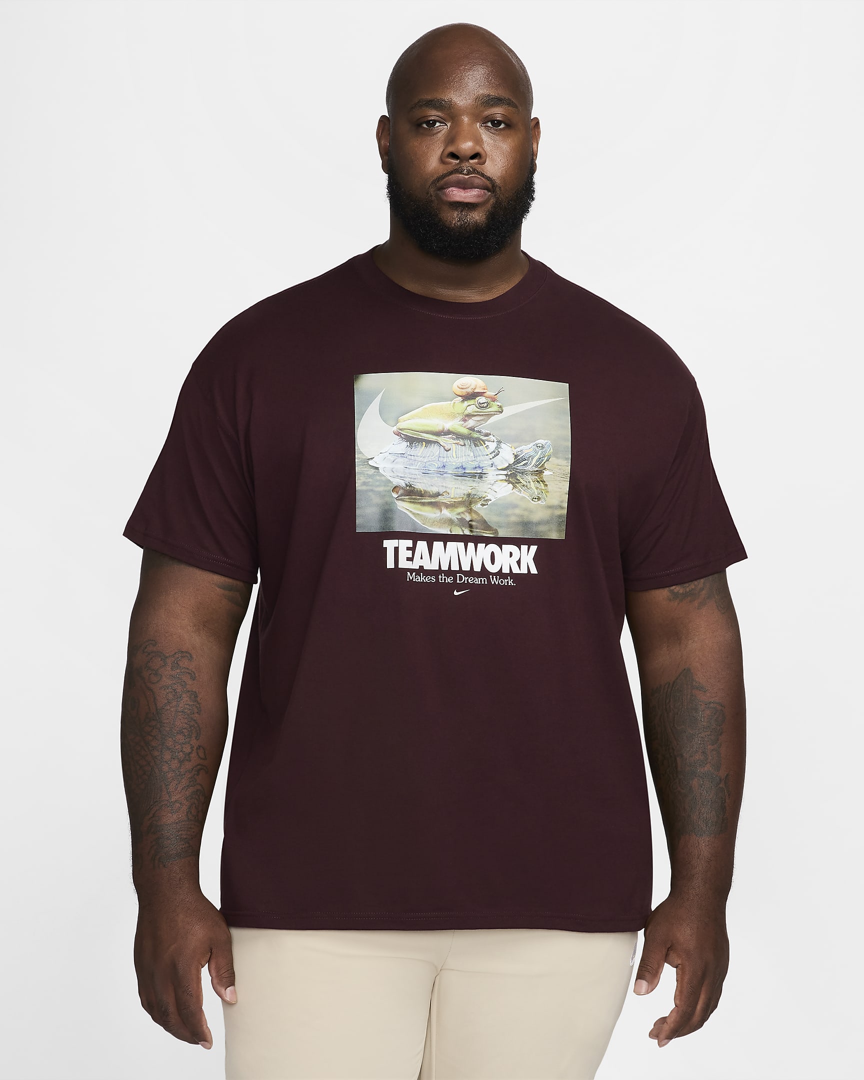 Nike Sportswear Max90-T-Shirt (Herren) - Burgundy Crush