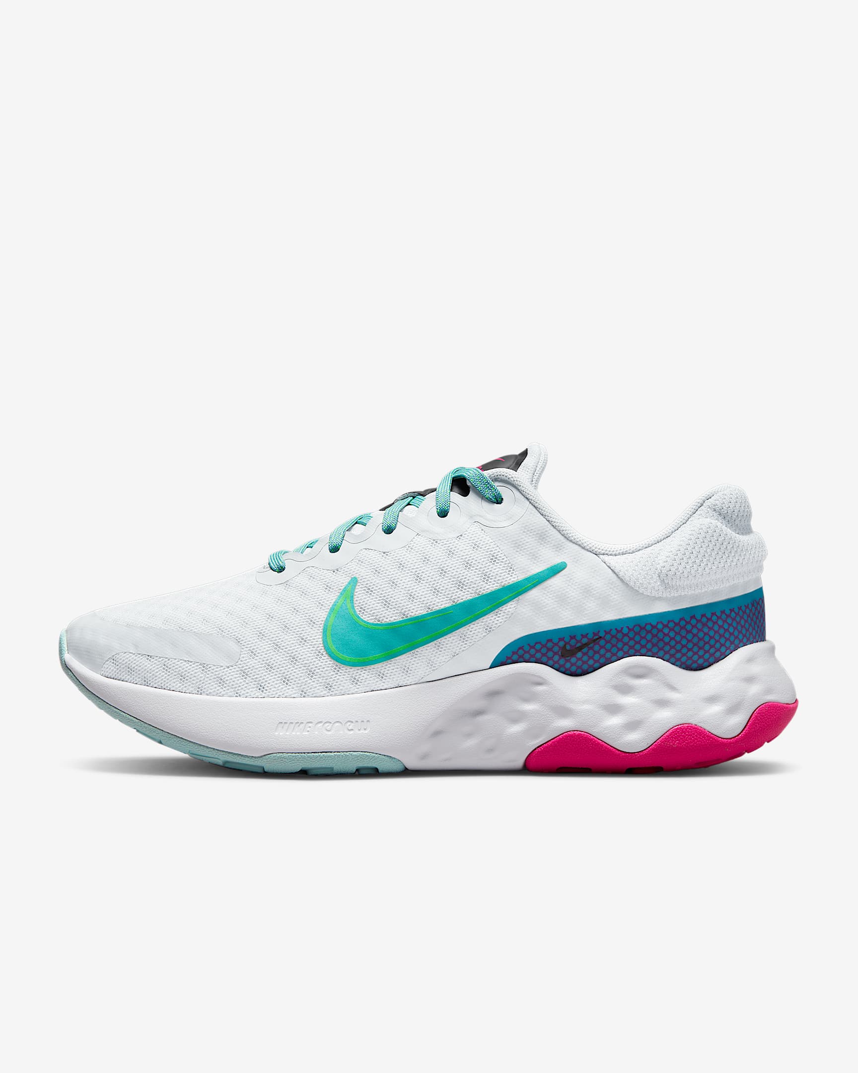 Nike Renew Ride 3 Women's Road Running Shoes - Photon Dust/Ocean Cube/Green Strike/Washed Teal