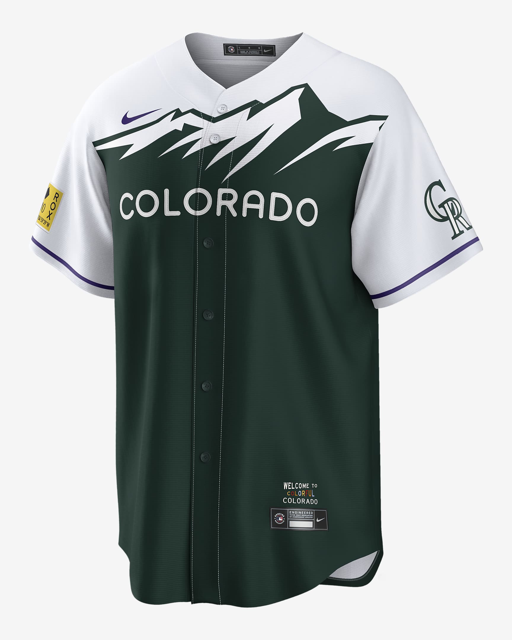MLB Colorado Rockies City Connect Men's Replica Baseball Jersey.