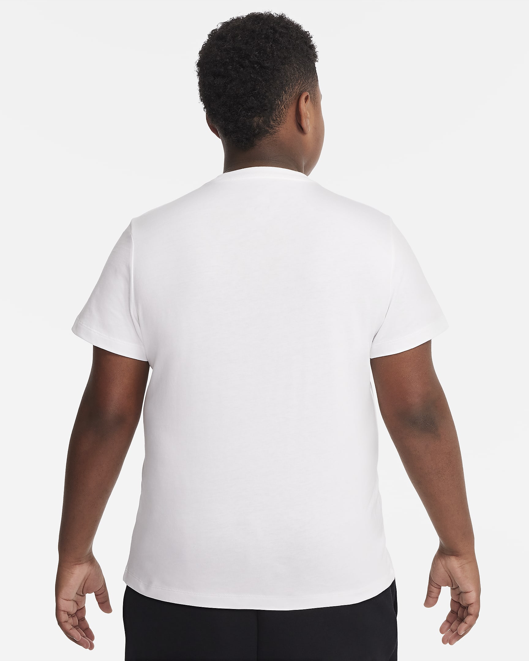 T-shirt Nike Sportswear pour ado (taille élargie) - Blanc/Noir