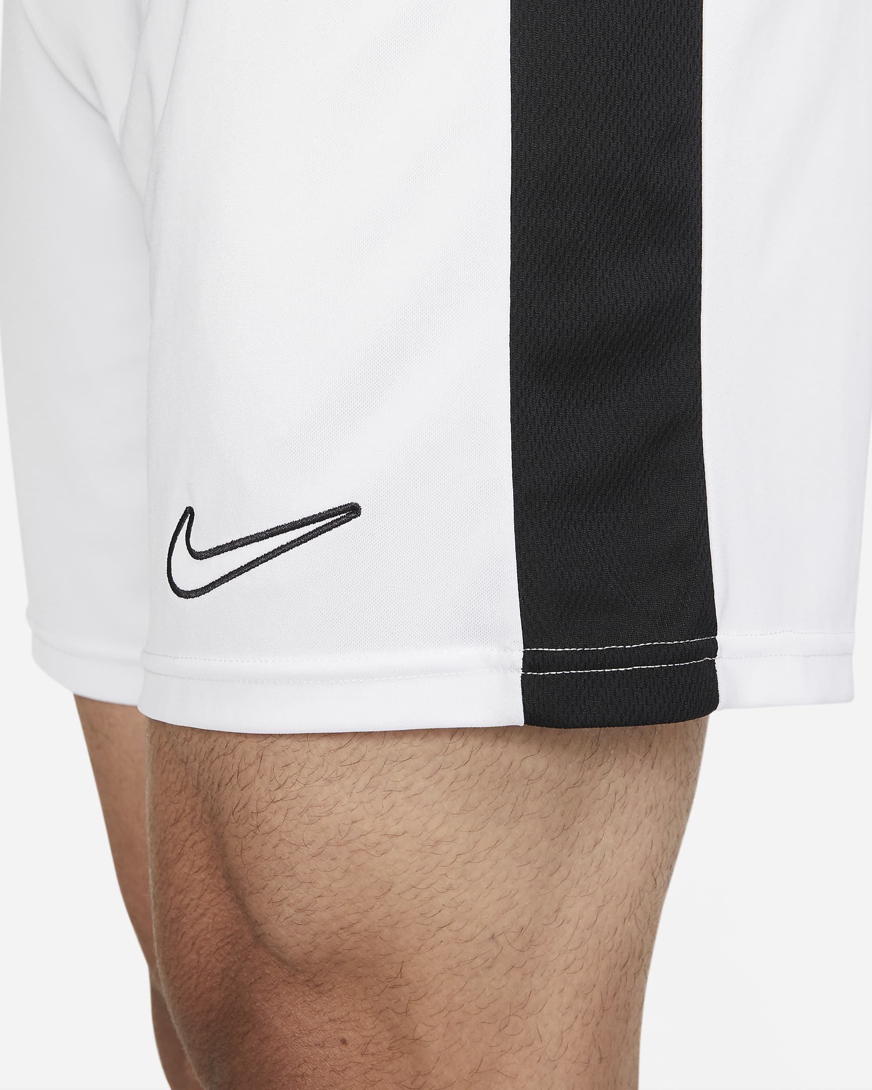 Shorts de fútbol Dri-FIT para hombre Nike Dri-FIT Academy - Blanco/Negro/Negro