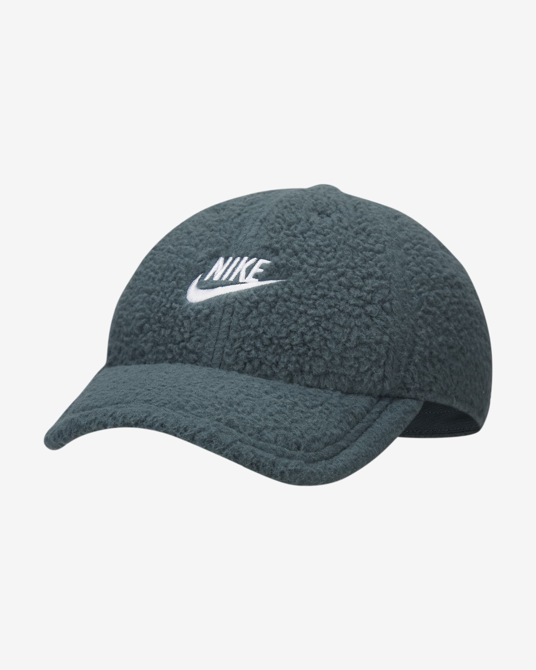 Εύκαμπτο καπέλο jockey με στρογγυλεμένο γείσο Nike Club Cap - Deep Jungle/Λευκό