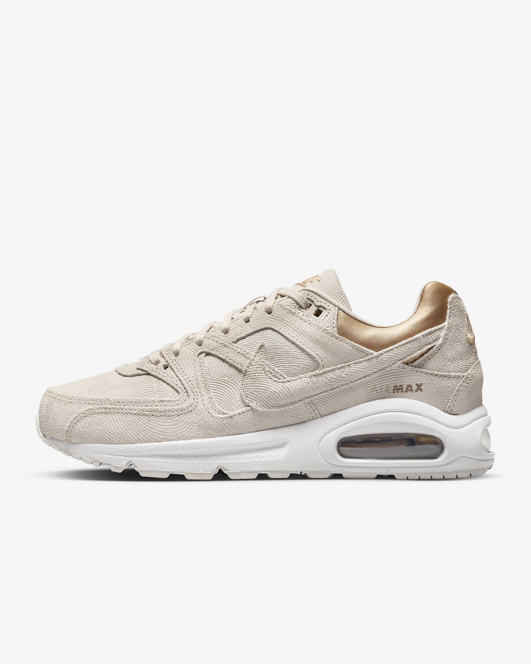 Nike Air Max Command Premium Women's Shoes - Gamma Grey Heather/Metallic Golden Tan/Gamma Grey Heather