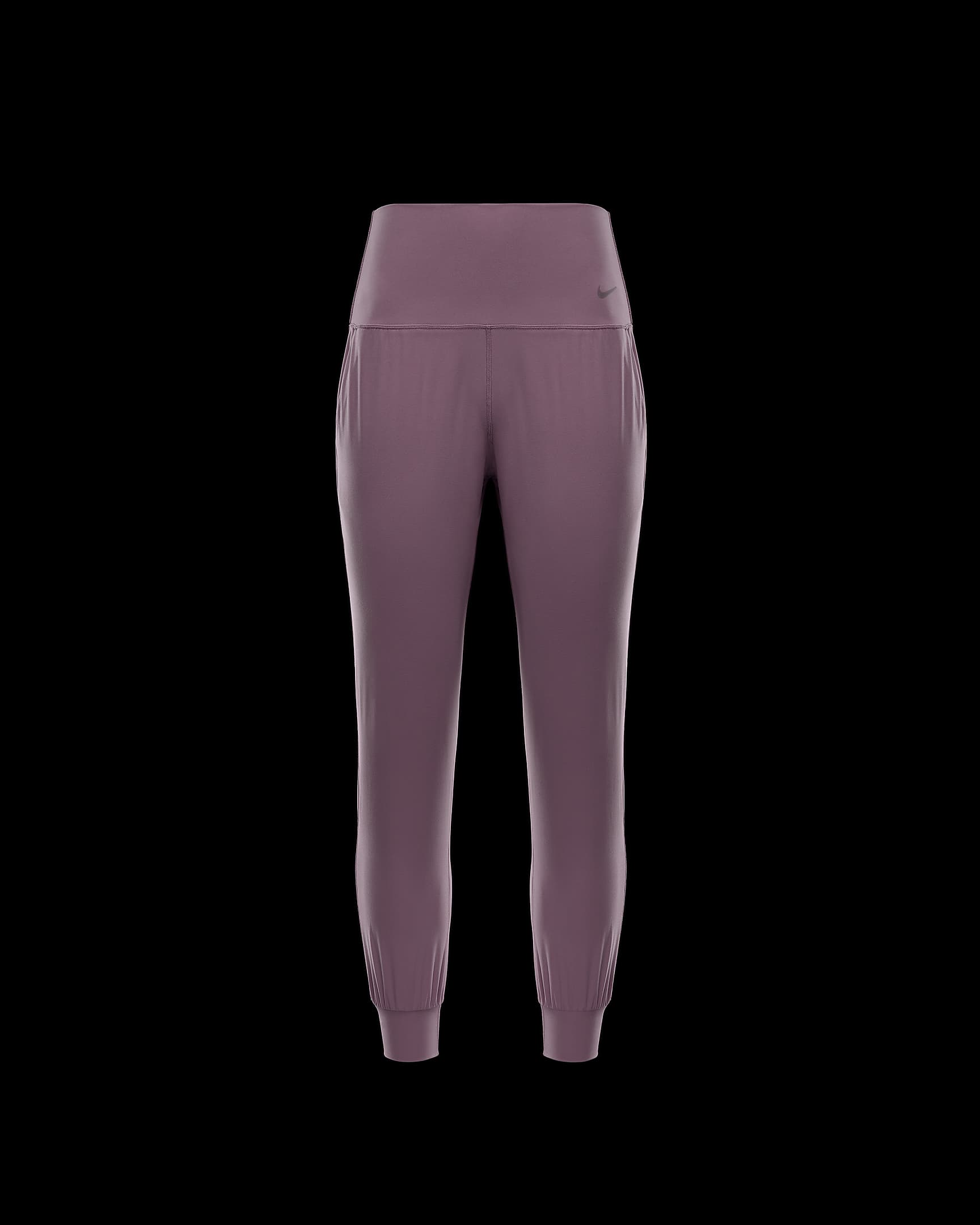 Nike Zenvy Women's Dri-FIT High-Waisted Joggers - Plum Dust/Black