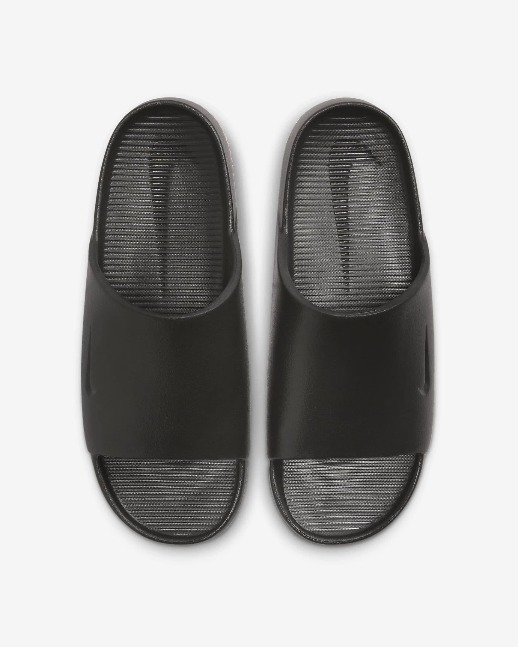 Nike Calm Herren-Slides - Schwarz/Gum Medium Brown/Schwarz