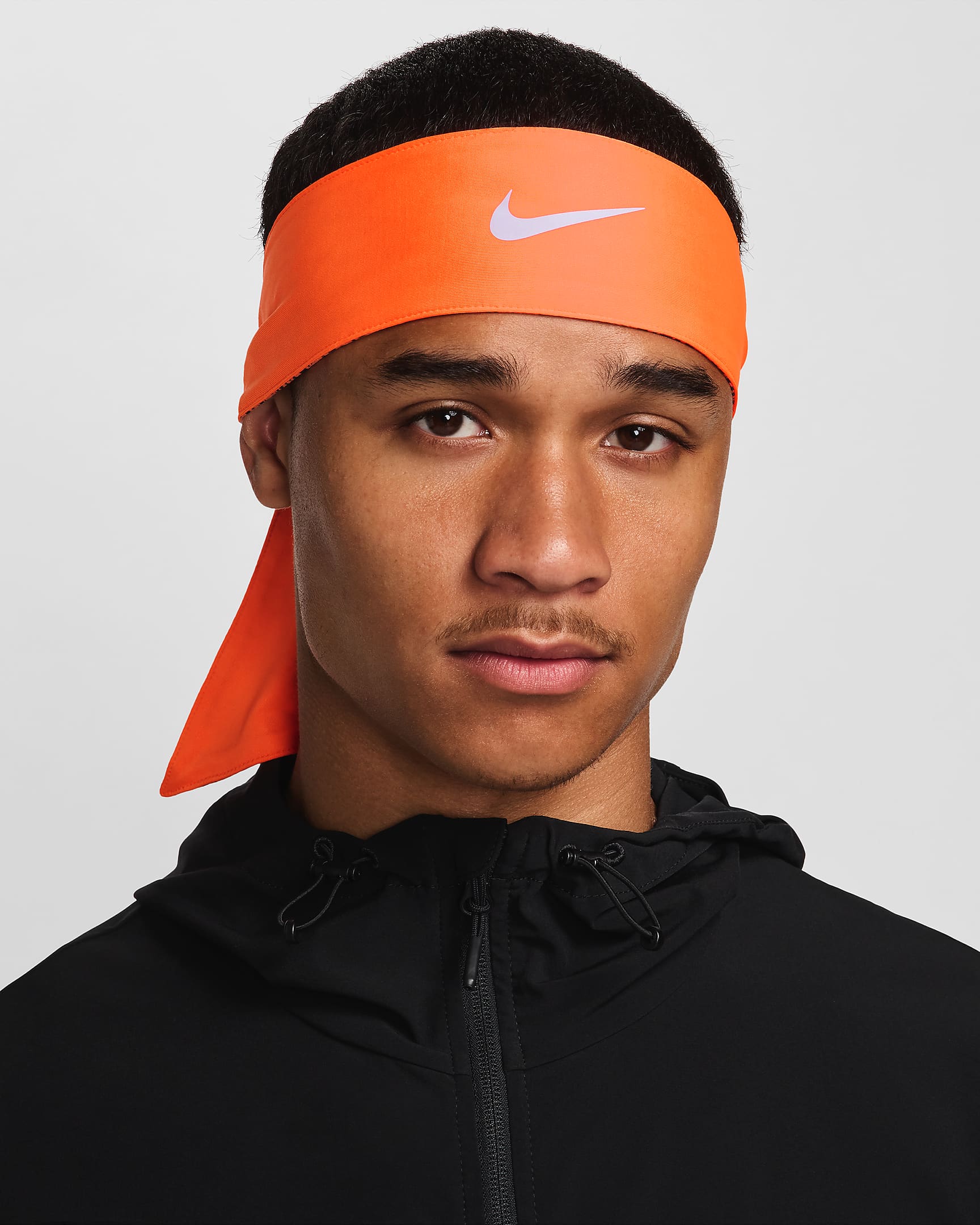 Nike Dri-FIT Reversible Head Tie - Total Orange/Dark Obsidian