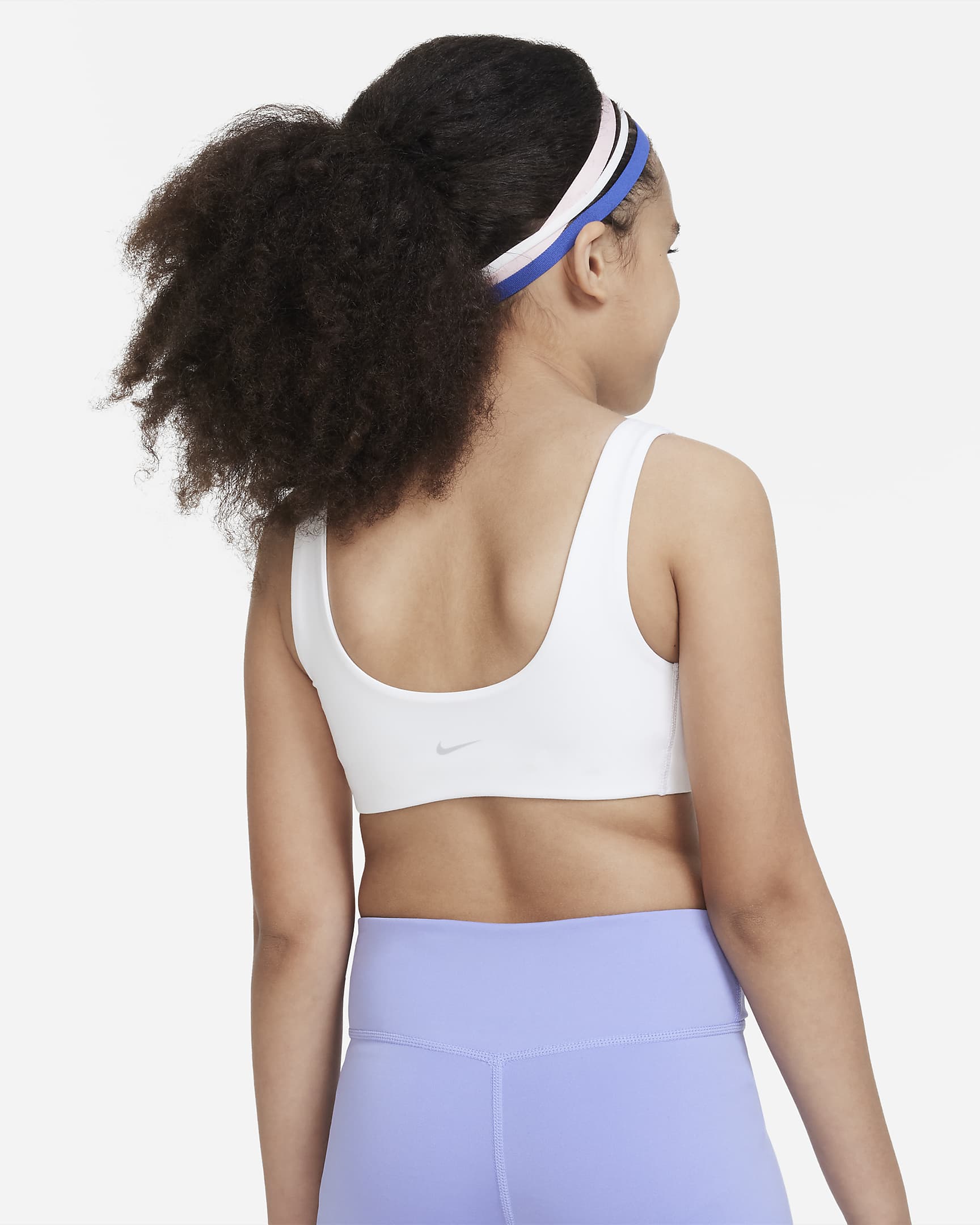 Nike Alate All U Big Kids' (Girls') Sports Bra - White