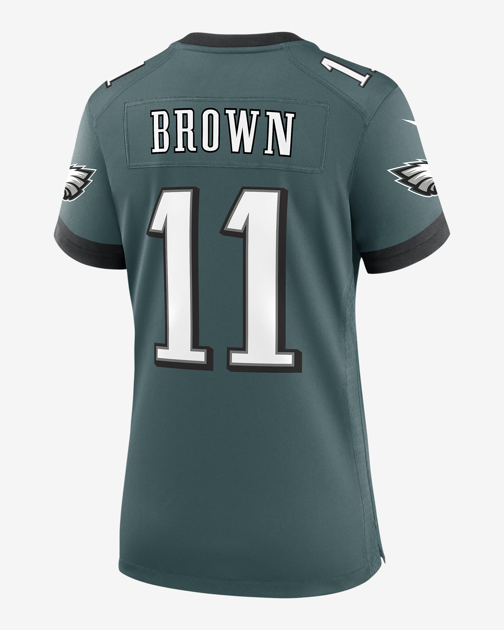 A.J. Jersey de la NFL Nike Game para mujer Brown Philadelphia Eagles - Verde