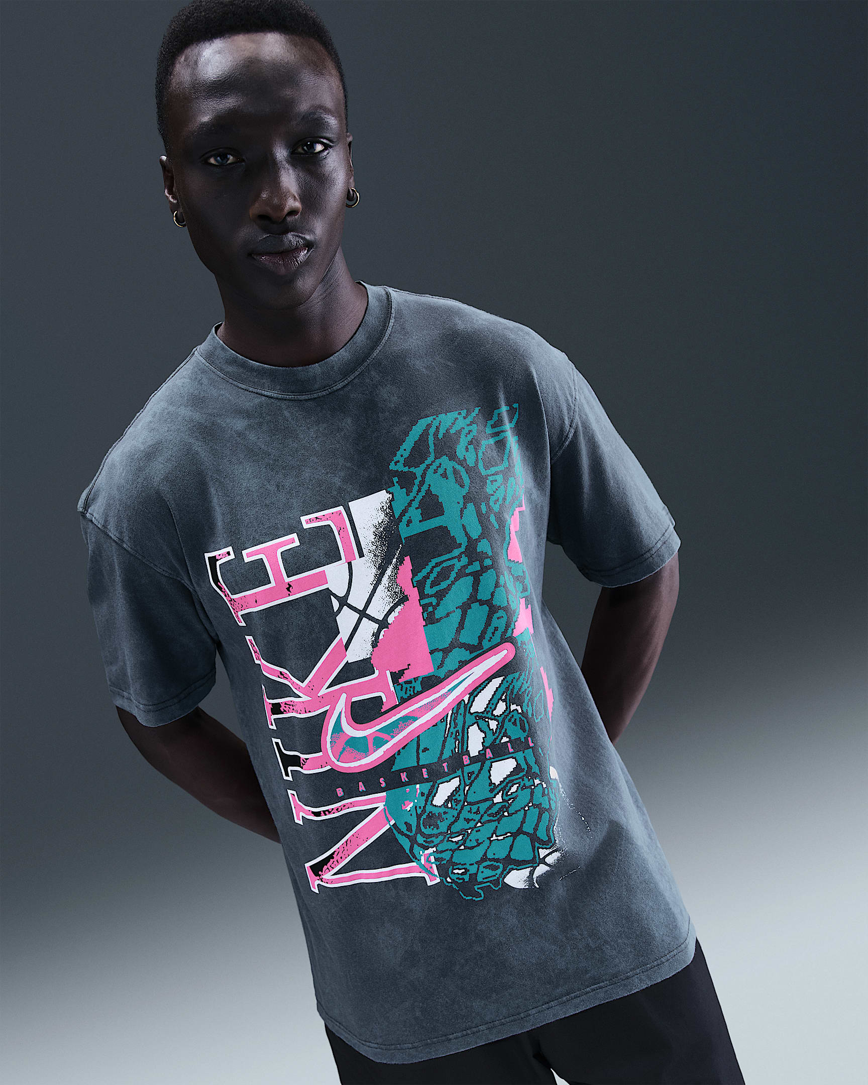 Nike Men's Basketball T-Shirt - Anthracite