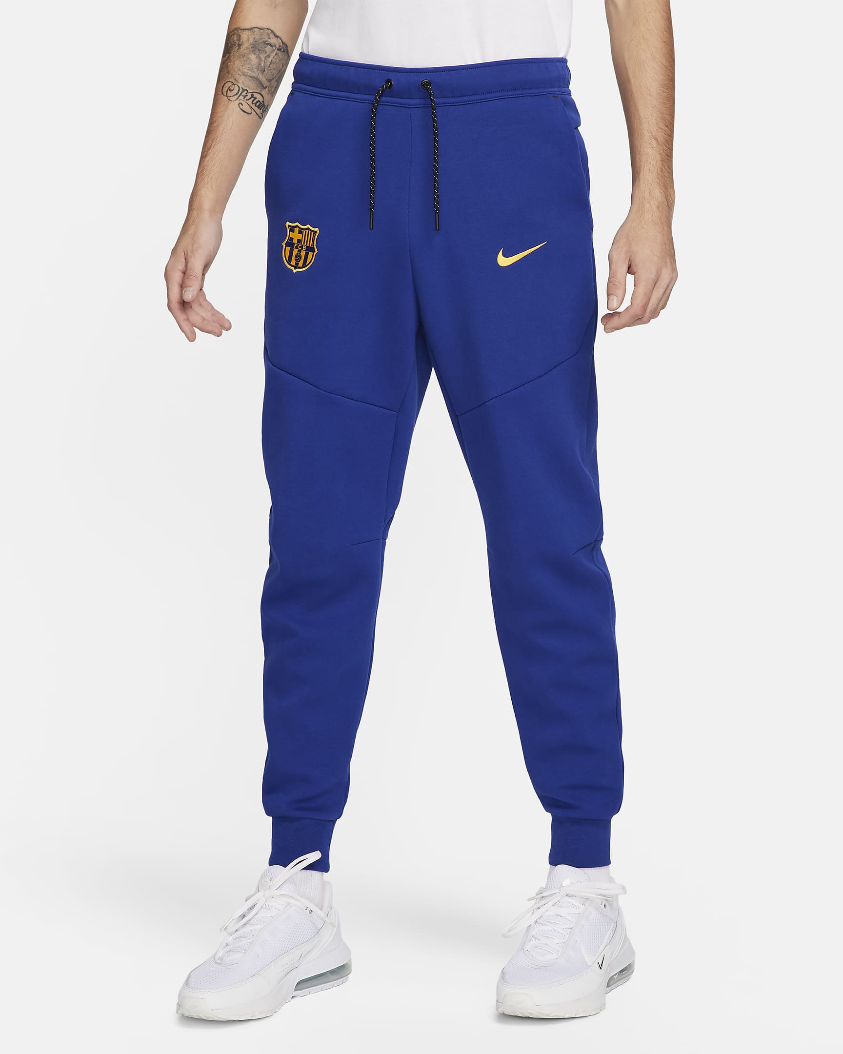 fc barcelona tech fleece joggers