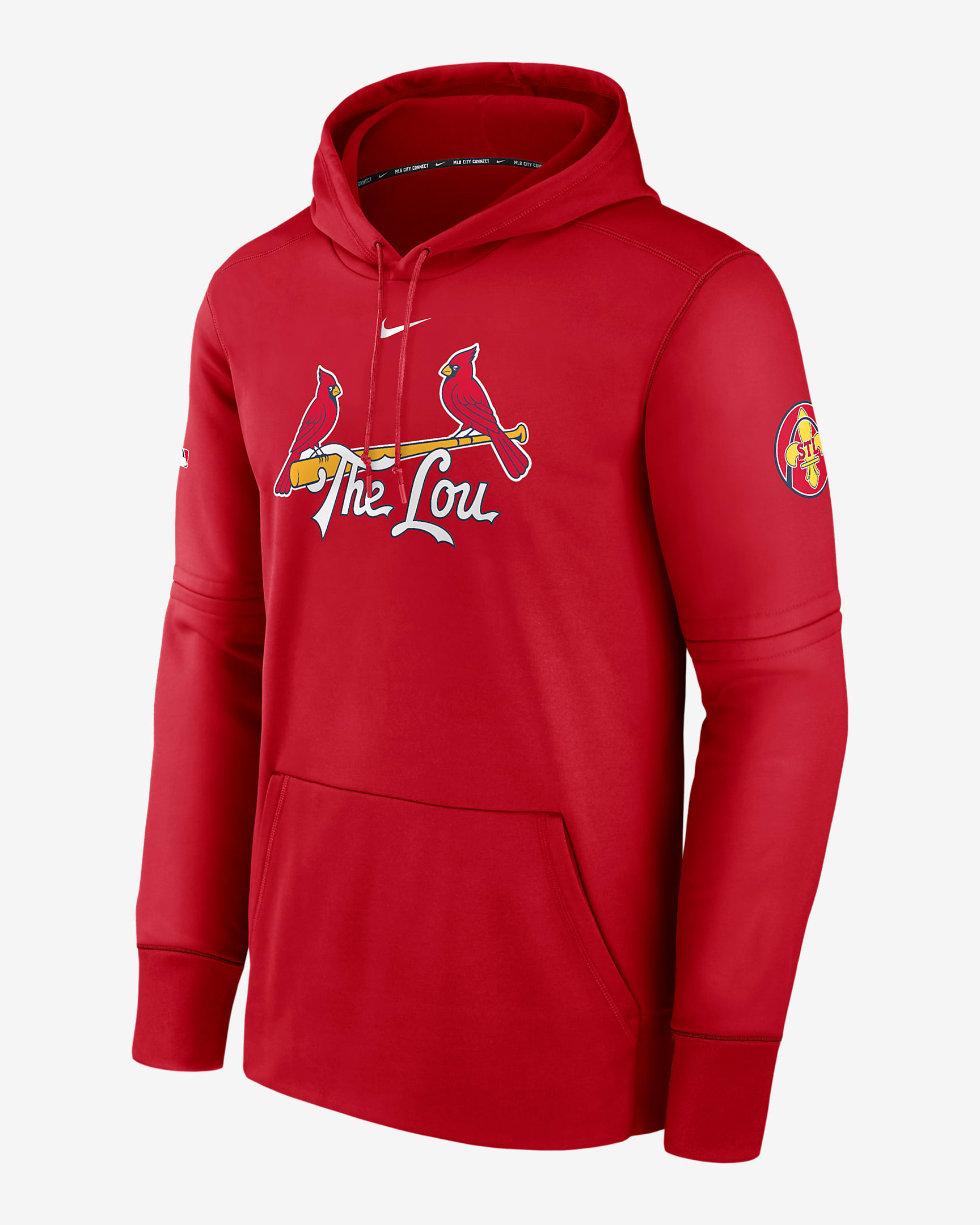 St. Louis Cardinals City Connect Practice Men's Nike Therma MLB Pullover Hoodie - Red