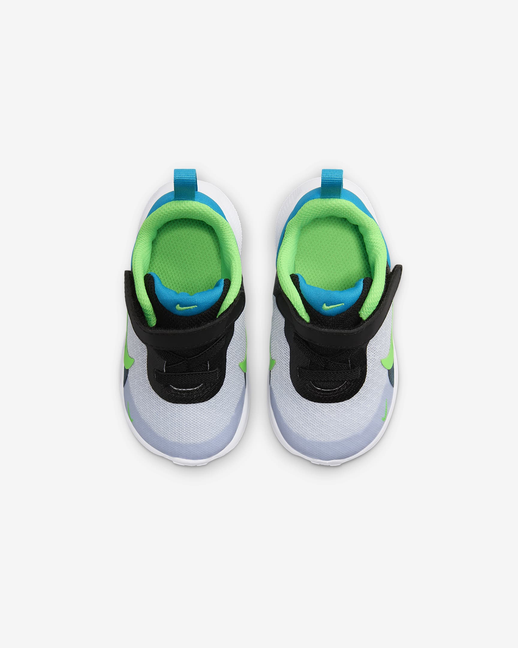 Nike Revolution 7 schoenen voor baby's/peuters - Zwart/Football Grey/Aquamarine/Green Strike