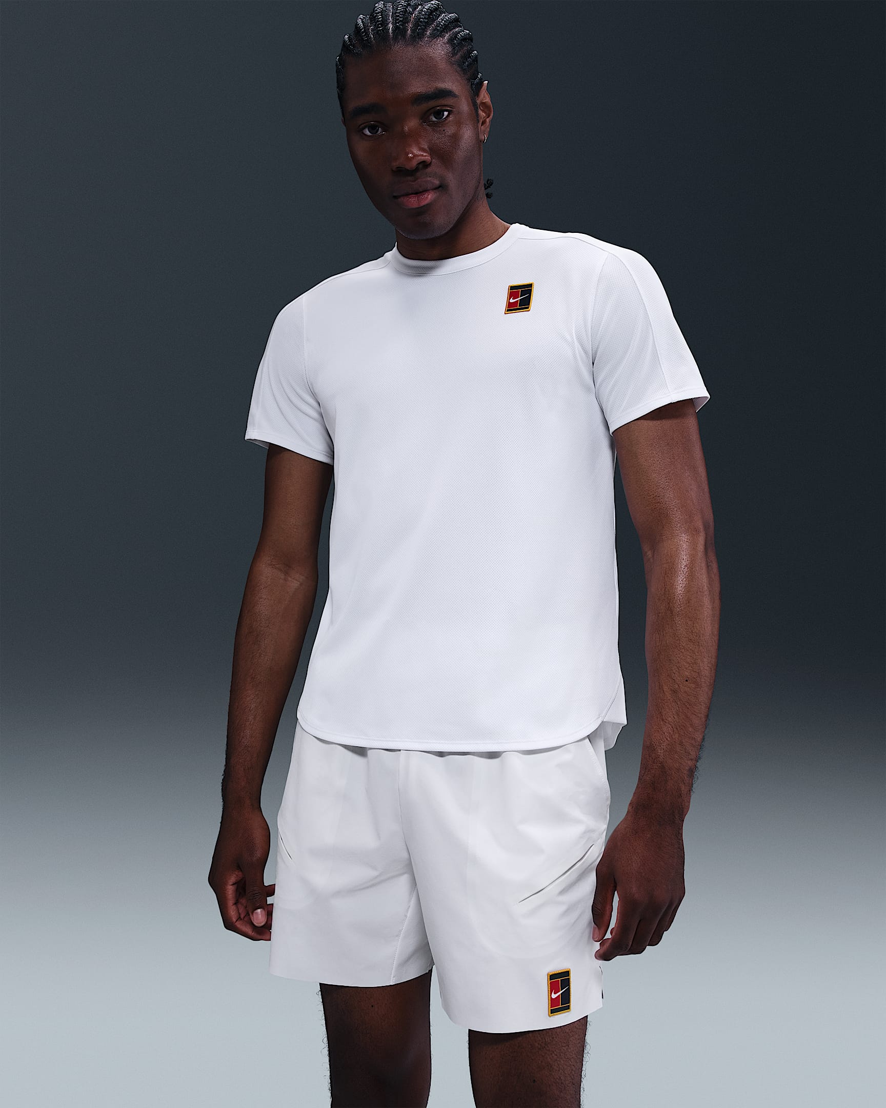 NikeCourt Slam Parte de arriba de tenis Dri-FIT ADV - Hombre - Blanco