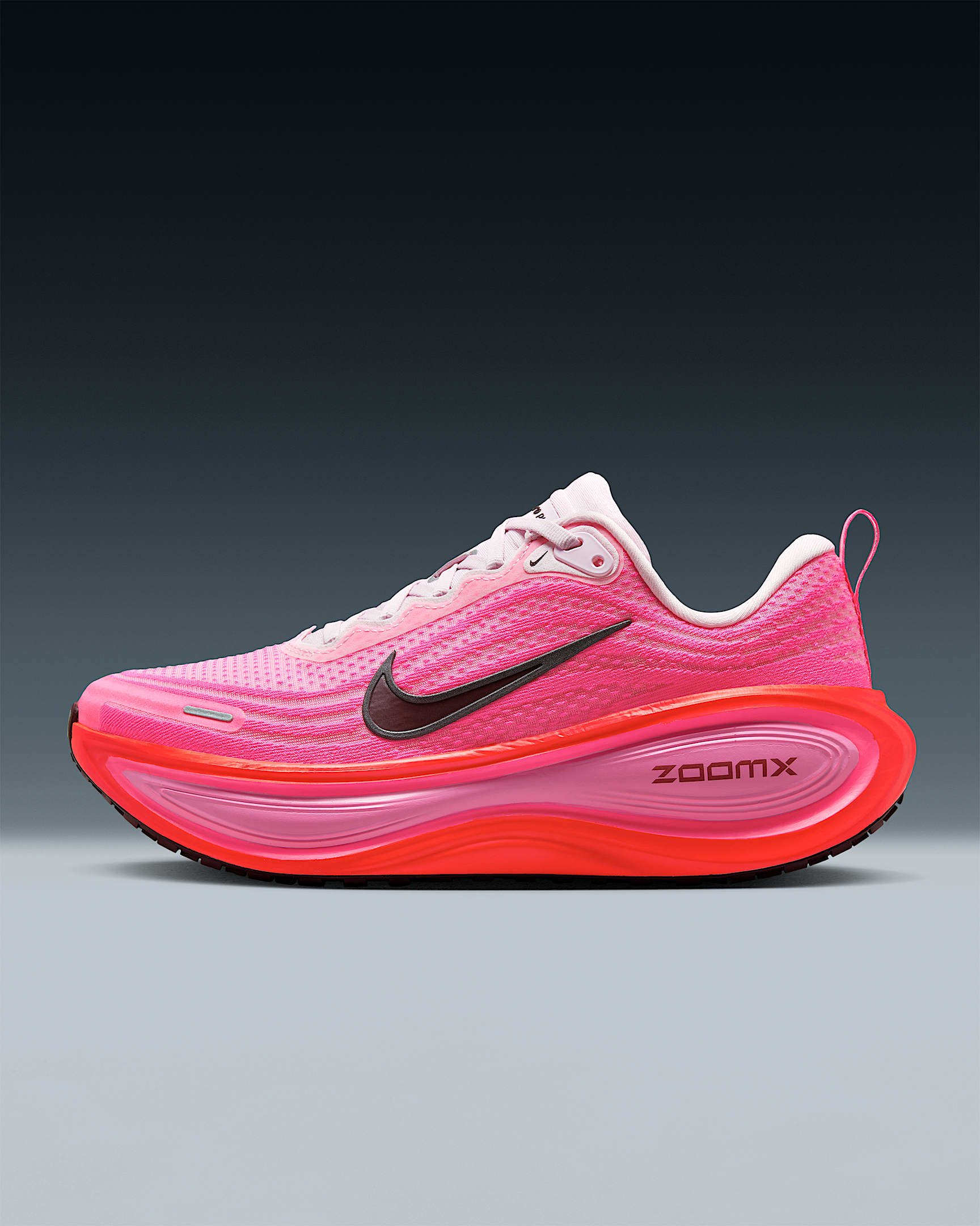 Nike Vomero Plus Women's Road Running Shoes - Hyper Pink/Bright Crimson/Pink Foam/Burgundy Crush