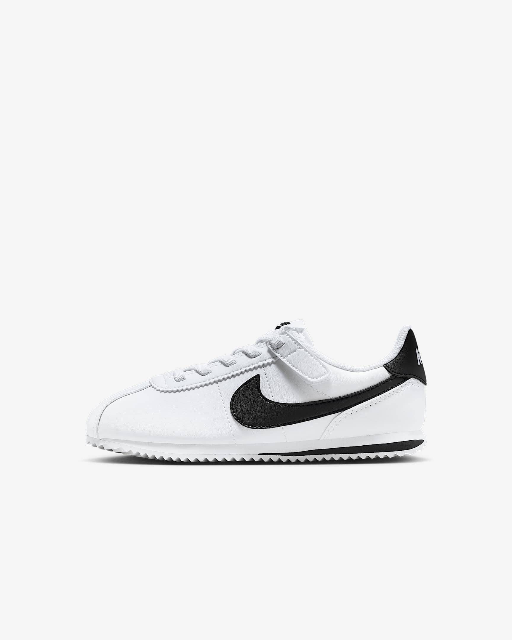 Nike Cortez EasyOn Younger Kids' Shoes - White/Black