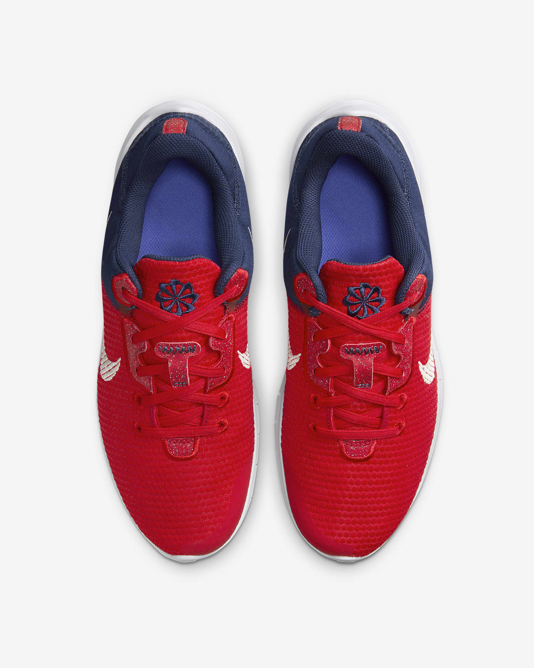 Nike Flex Experience Run 11 Men's Road Running Shoes - University Red/Midnight Navy/Blue Joy/Sea Glass