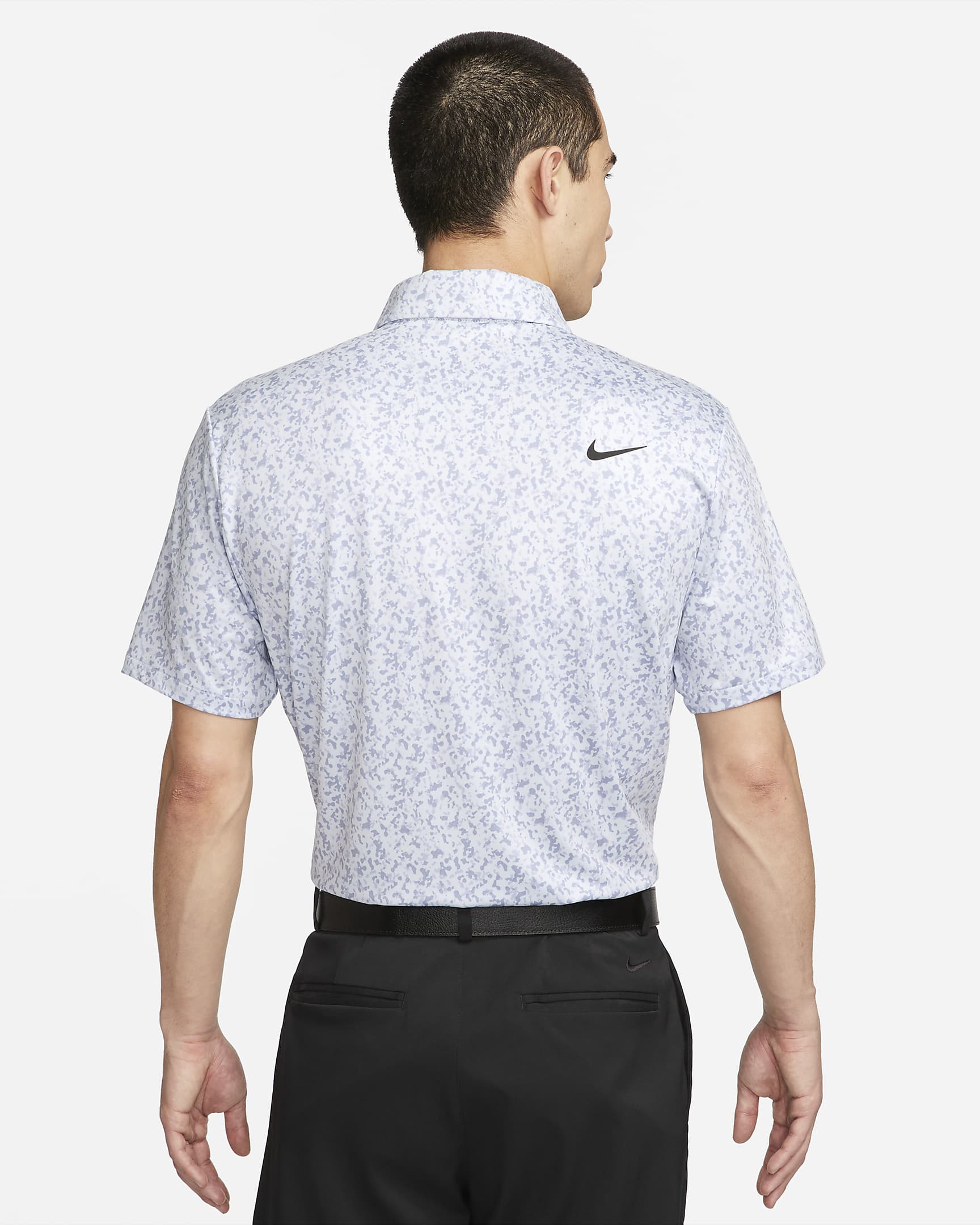 Nike Dri-FIT Tour Men's Camo Golf Polo - Football Grey/Black